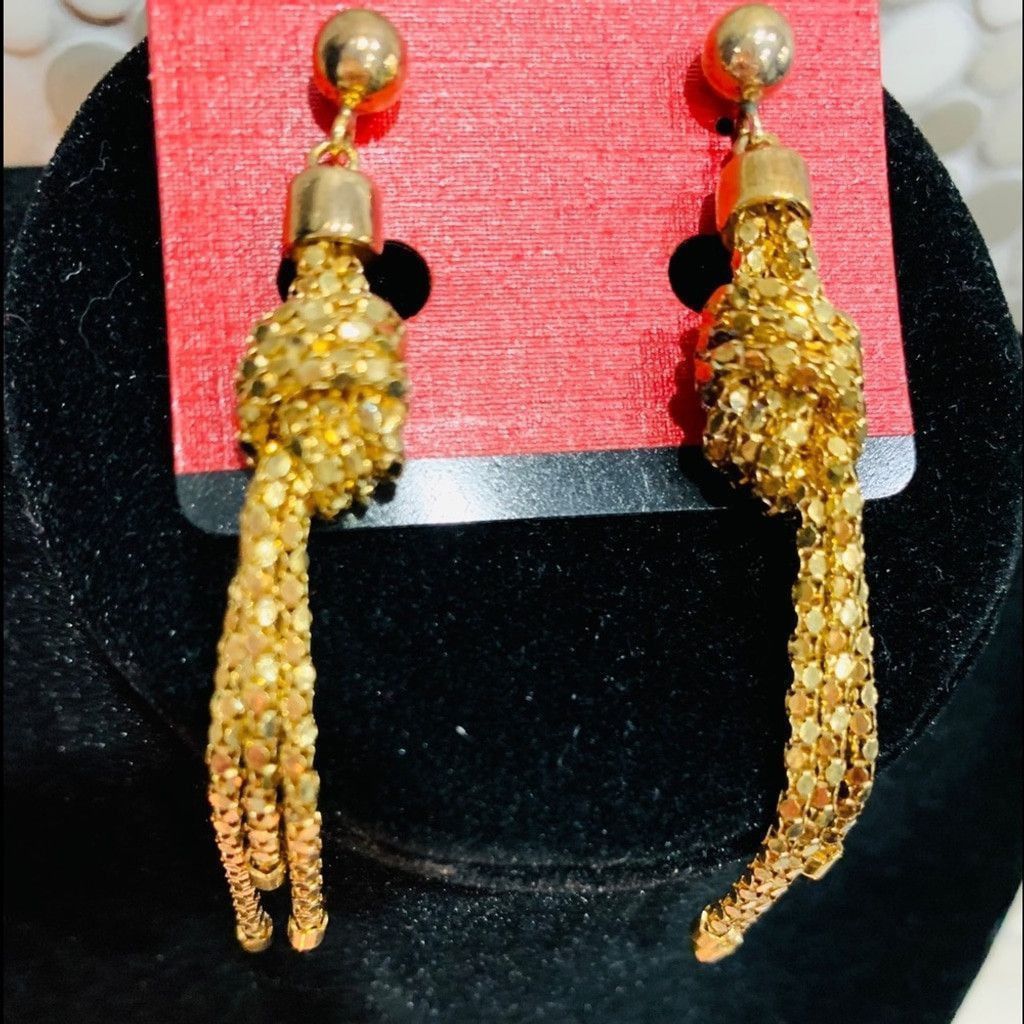 Other SALE !!Sterling Silver 14k Gold Plated BN Earrings Size ONE SIZE - 1 Thumbnail