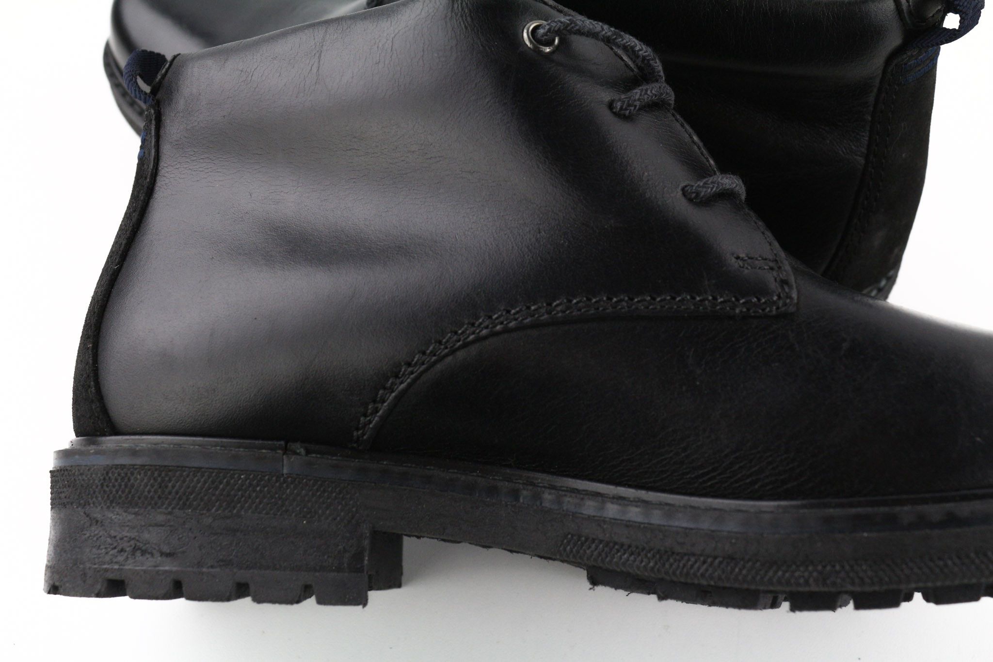 Timberland A2KCW UK8.5 Logo Leather Black High Top Boots 79907 Size US 9 / EU 42 - 12 Thumbnail