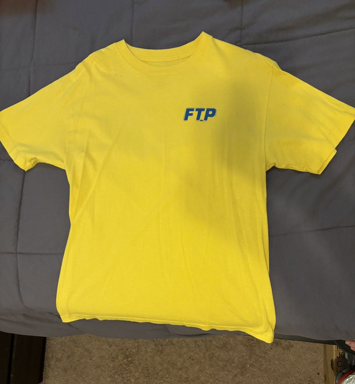 Fuck The Population FTP Stamp Logo Tshirt Yellow Size US L / EU 52-54 / 3 - 1 Thumbnail