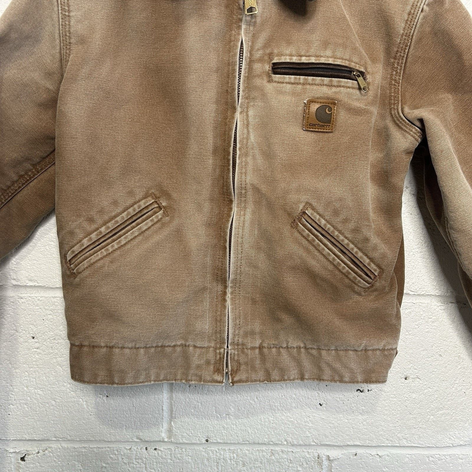 Carhartt Y2K Carhartt Sherpa-Lined Detroit Jacket “Brown” YYJ97 BRN Size XS / US 0-2 / IT 36-38 - 4 Thumbnail