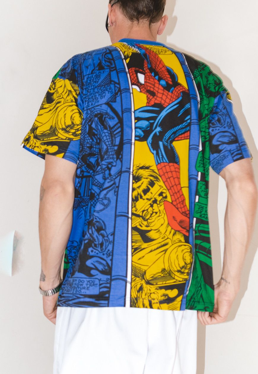 Marvel Comics × Vintage 90s collectible Marvel Comics Spiderman all-over Print Tee Size US XL / EU 56 / 4 - 2 Thumbnail