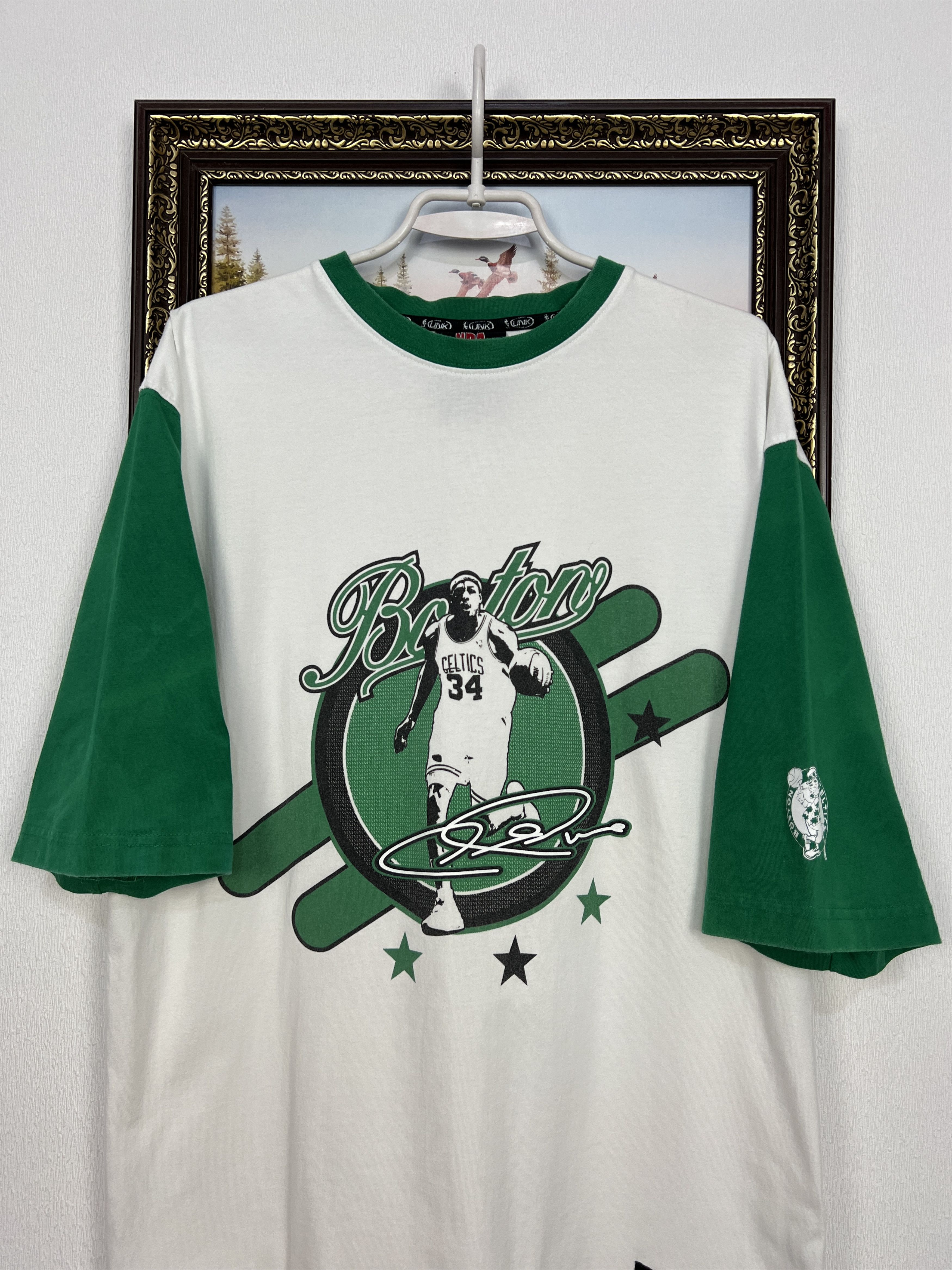 Vintage Vintage UNK Boston Celtics NBA #34 Pierce White Shirt Mens Size US L / EU 52-54 / 3 - 2 Thumbnail