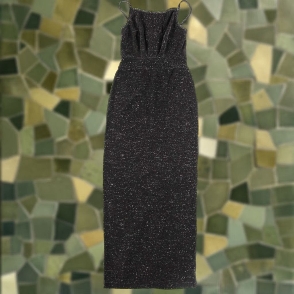 Vintage VINTAGE Susan Roselli Vijack Brown Sparkle Diamond Stretch Long Maxi Dress M Size M / US 6-8 / IT 42-44 - 1 Thumbnail