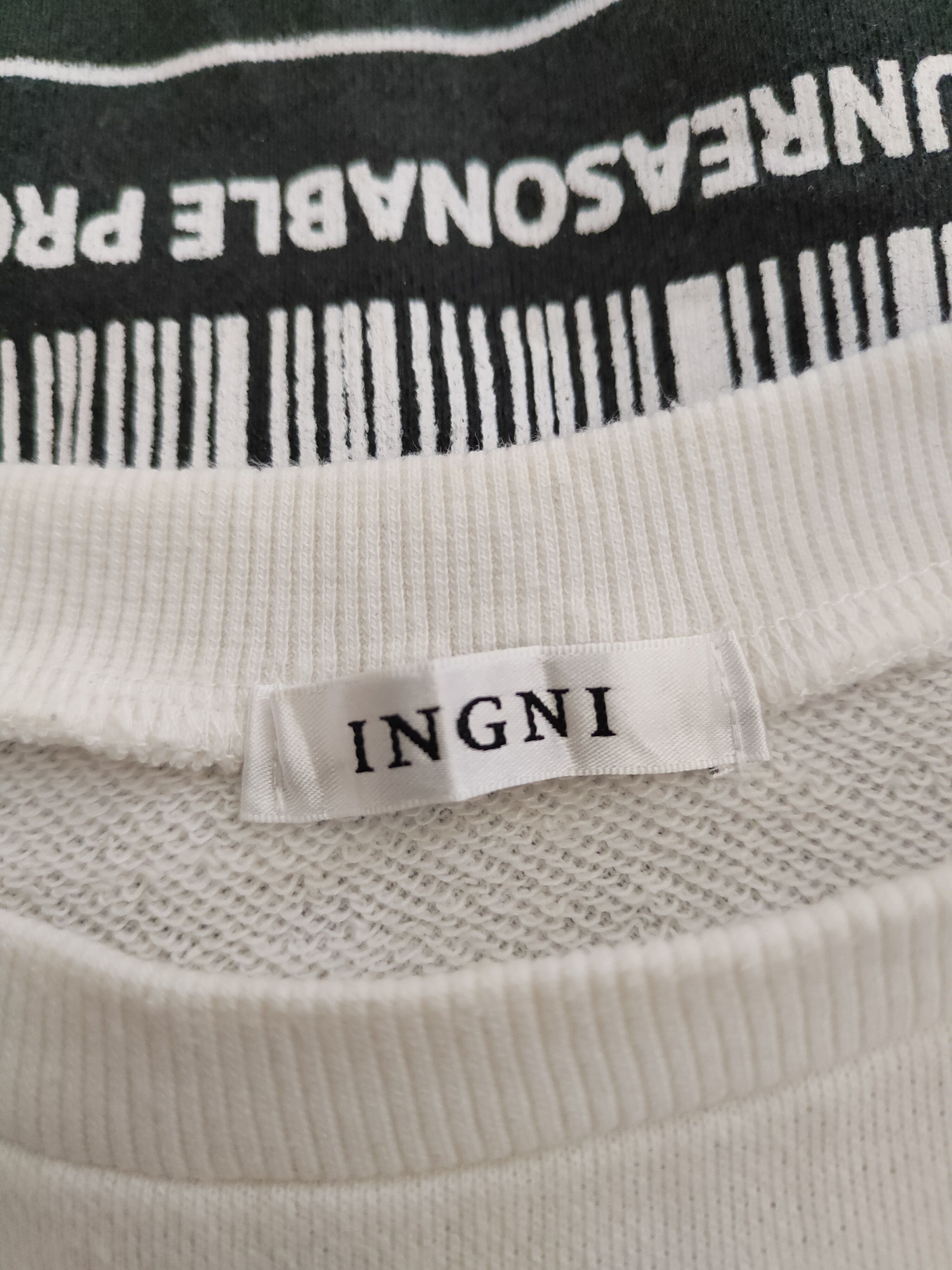 Japanese Brand × Vintage Ingni White baggie Sweatshirts #S2584 Size US M / EU 48-50 / 2 - 5 Thumbnail