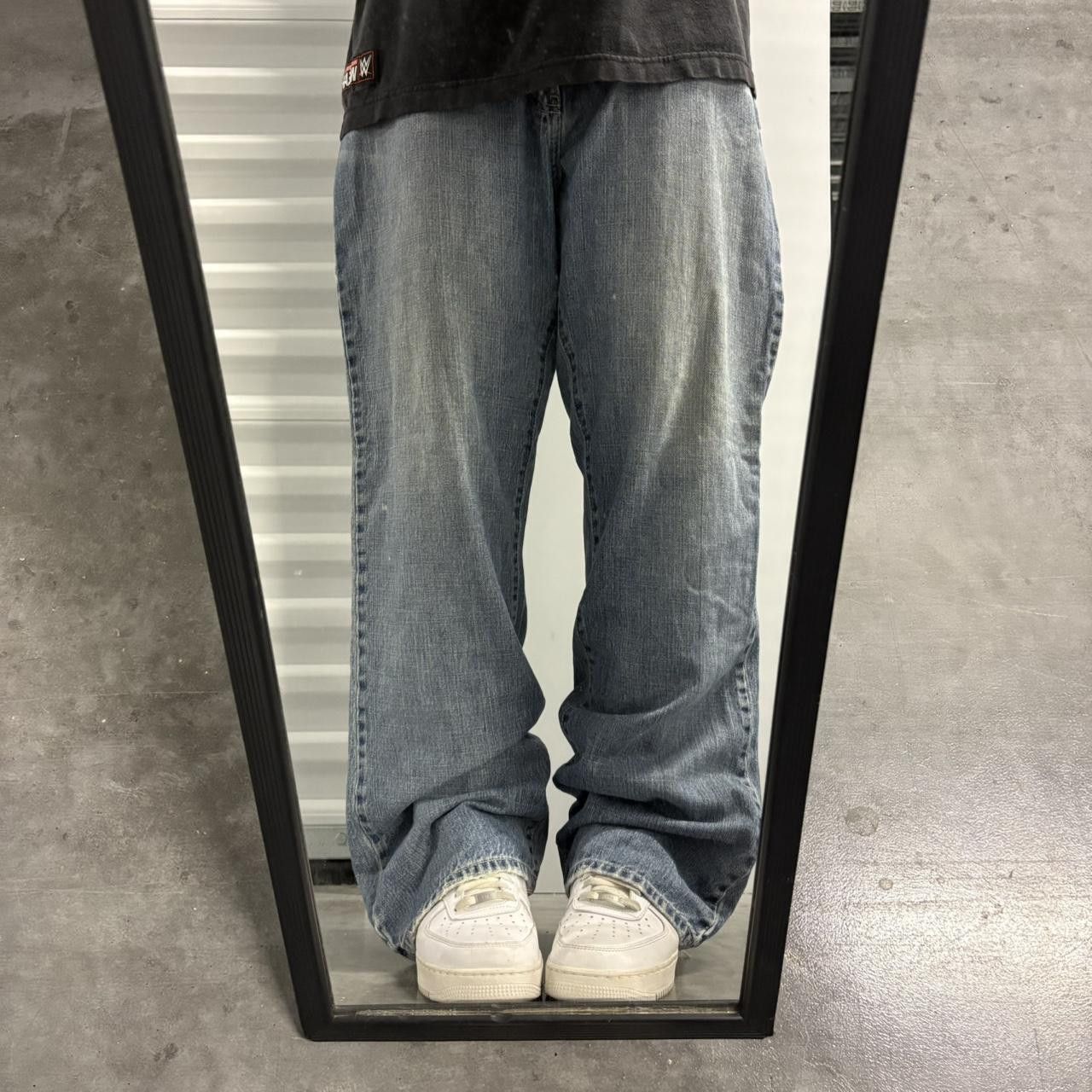 Vintage Crazy Vintage Y2K/2000s Baggy WideLeg Calvin Klein Light Blue Wash Denim Jeans! Size US 38 / EU 54 - 1 Thumbnail