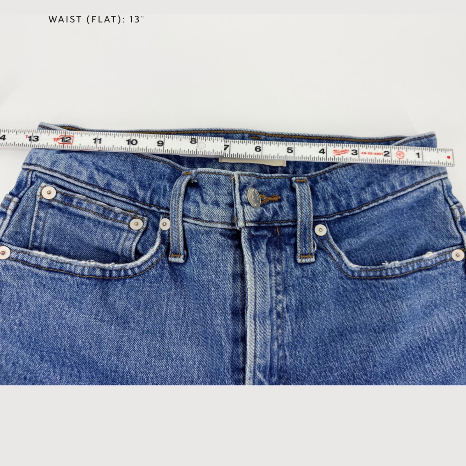 Madewell Madewell Vintage Straight Jeans High Rise Medium Wash 26 Size 26" / US 2 / IT 38 - 7 Thumbnail