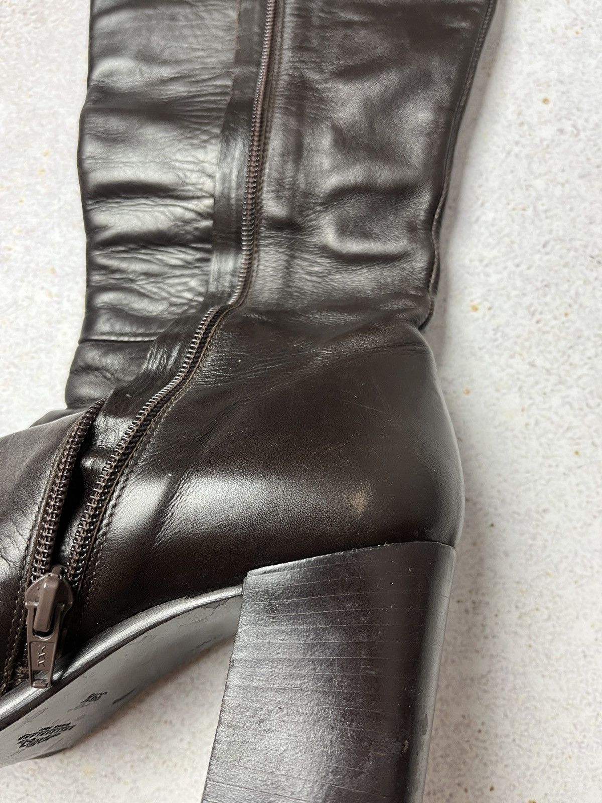 Bally Bally Knee-High Boots Folaga Square Toe Luxury Made In Italy Size US 9.5 / IT 39.5 - 9 Thumbnail