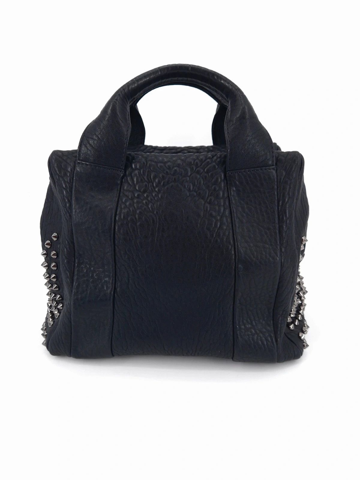 MCM MCM Keana Spike Studded Black Leather Satche Size ONE SIZE - 7 Thumbnail