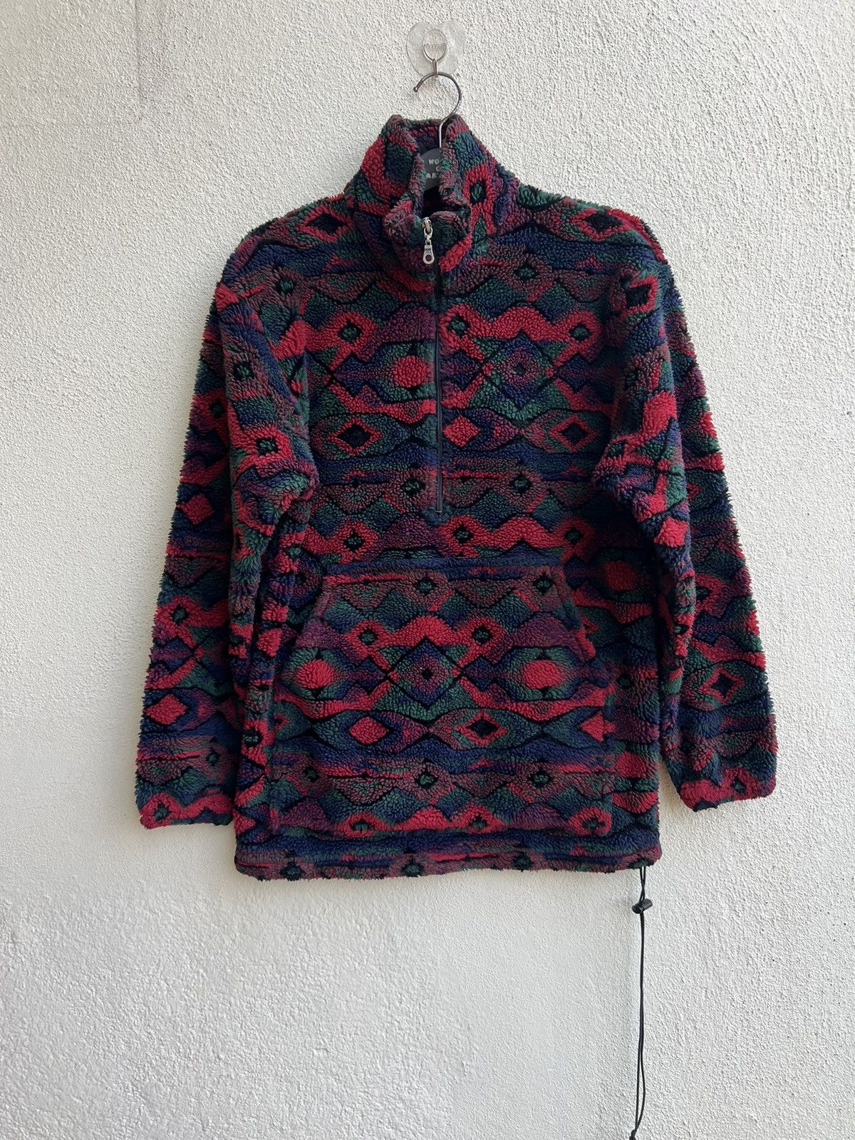 Woolrich Woolen Mills Vintage 90s WOOLRICH Usa Tribal Pullover Bulky Fleece Jacket Size US S / EU 44-46 / 1 - 21 Thumbnail