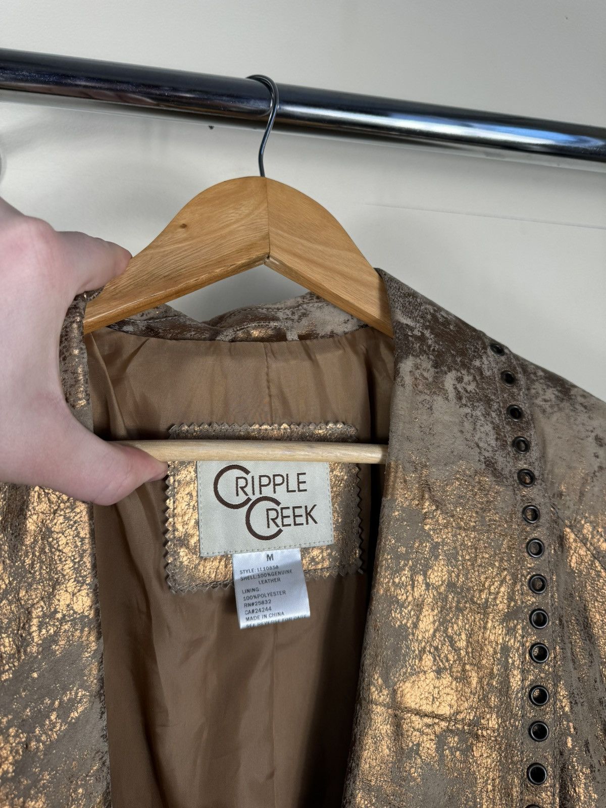 Other Cripple Creek Women's Leather Western Suede Fringe Jacket Size M / US 6-8 / IT 42-44 - 5 Thumbnail