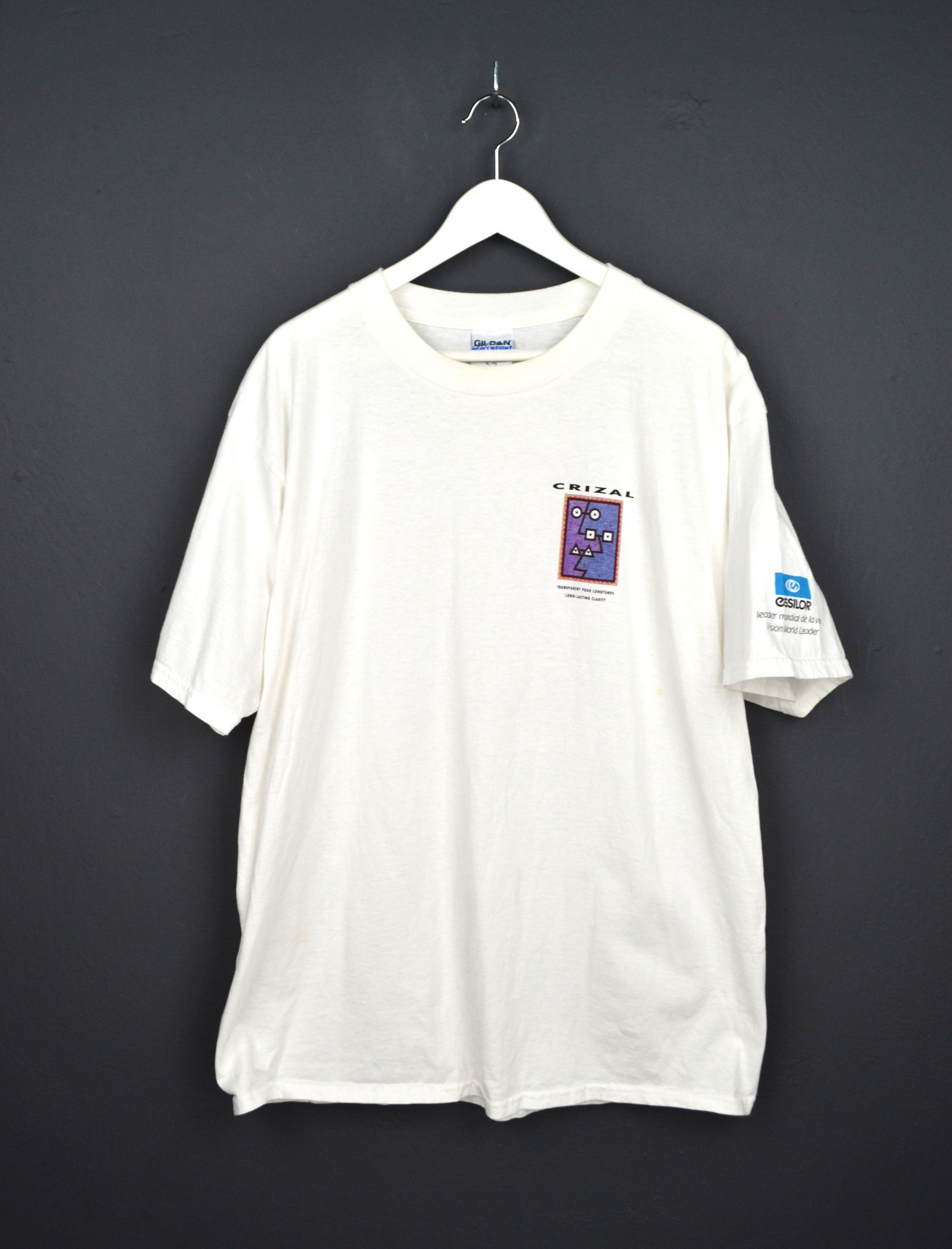 Vintage 90s vintage Crizal Promo T-shirt with Picasso Style Print XL Size US XL / EU 56 / 4 - 2 Thumbnail