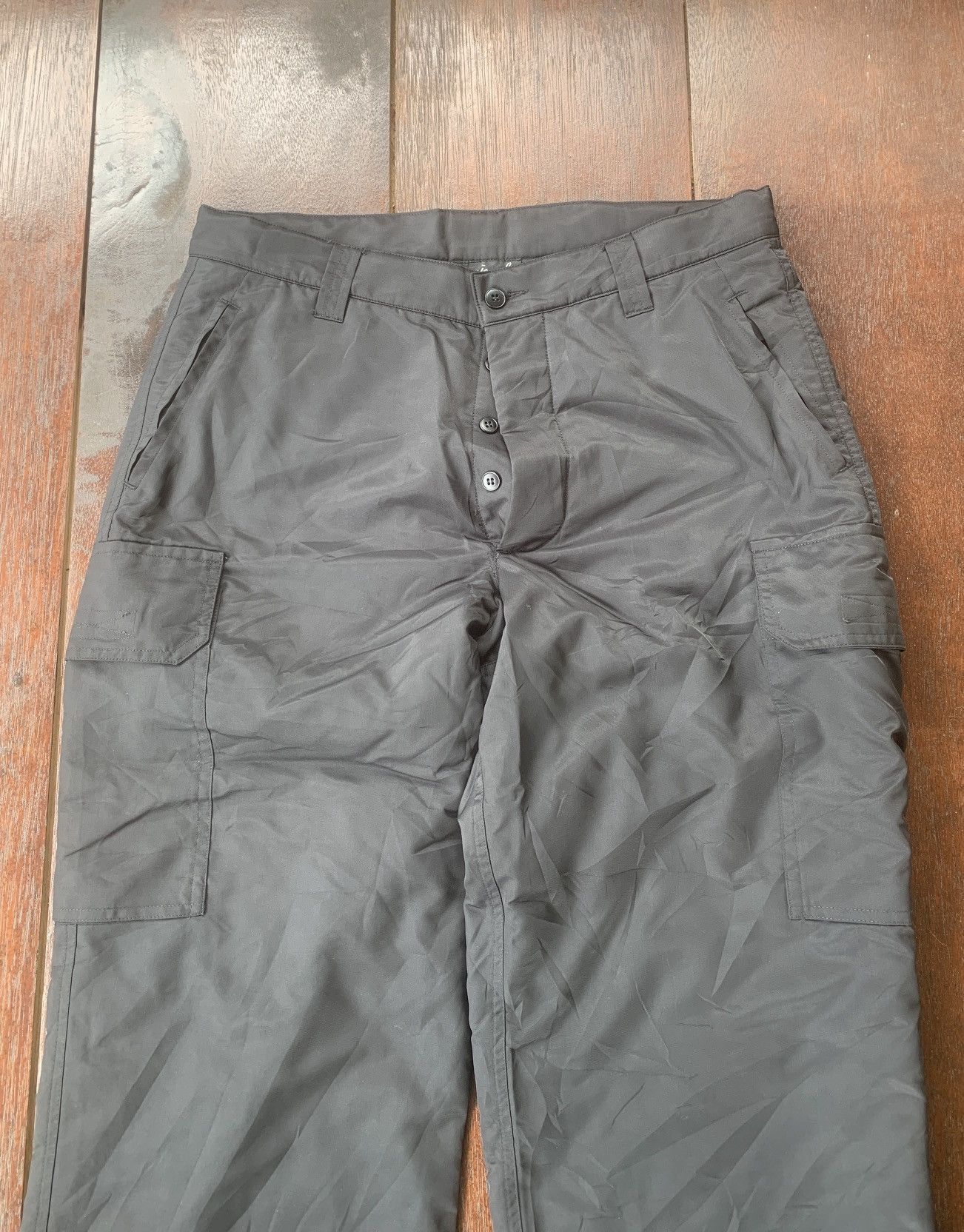 agnes b. Agnes B. Homme Paris black parachute puff cargo pants Size US 33 - 3 Thumbnail