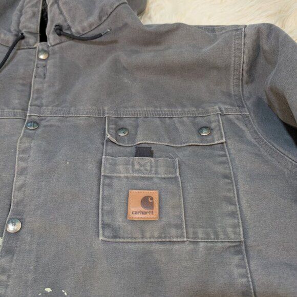 Carhartt Carhartt J284 Multi Pocket Canvas Work Jacket Grey Men 2XL Size US XXL / EU 58 / 5 - 9 Thumbnail