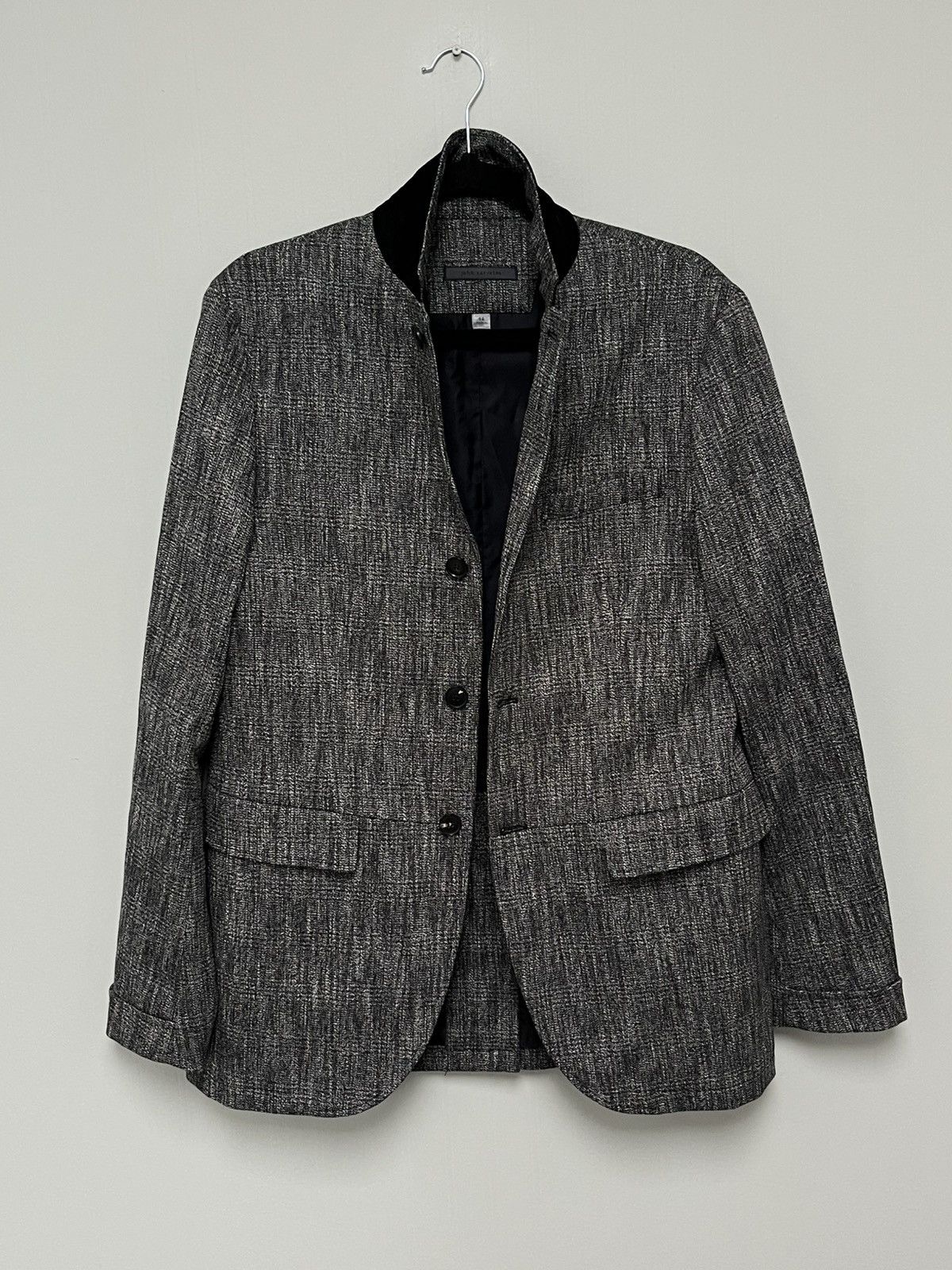 John Varvatos Notch Lapel Jacket With Suede Collar EU 48 USA size 38 Size US M / EU 48-50 / 2 - 8 Thumbnail
