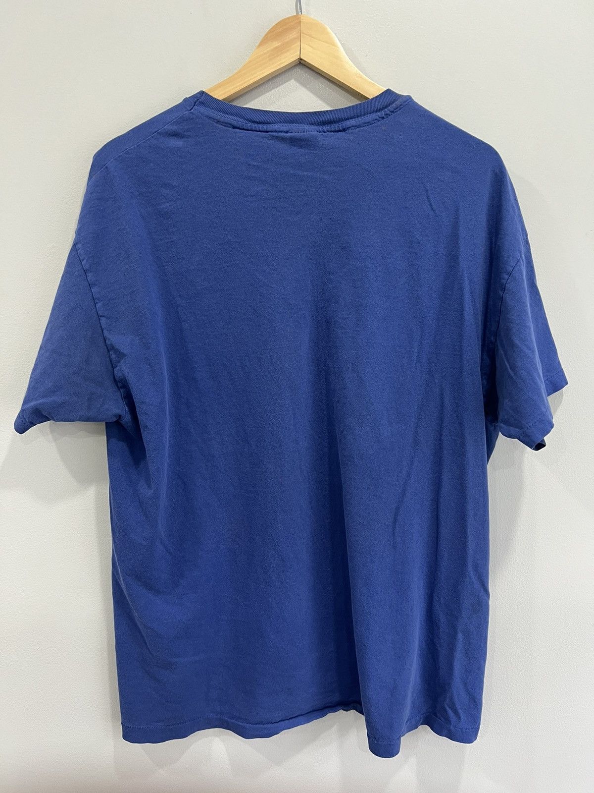 Vintage Vintage 90s Blank Tee Shirt single stitched thrashed faded Size US XL / EU 56 / 4 - 5 Thumbnail