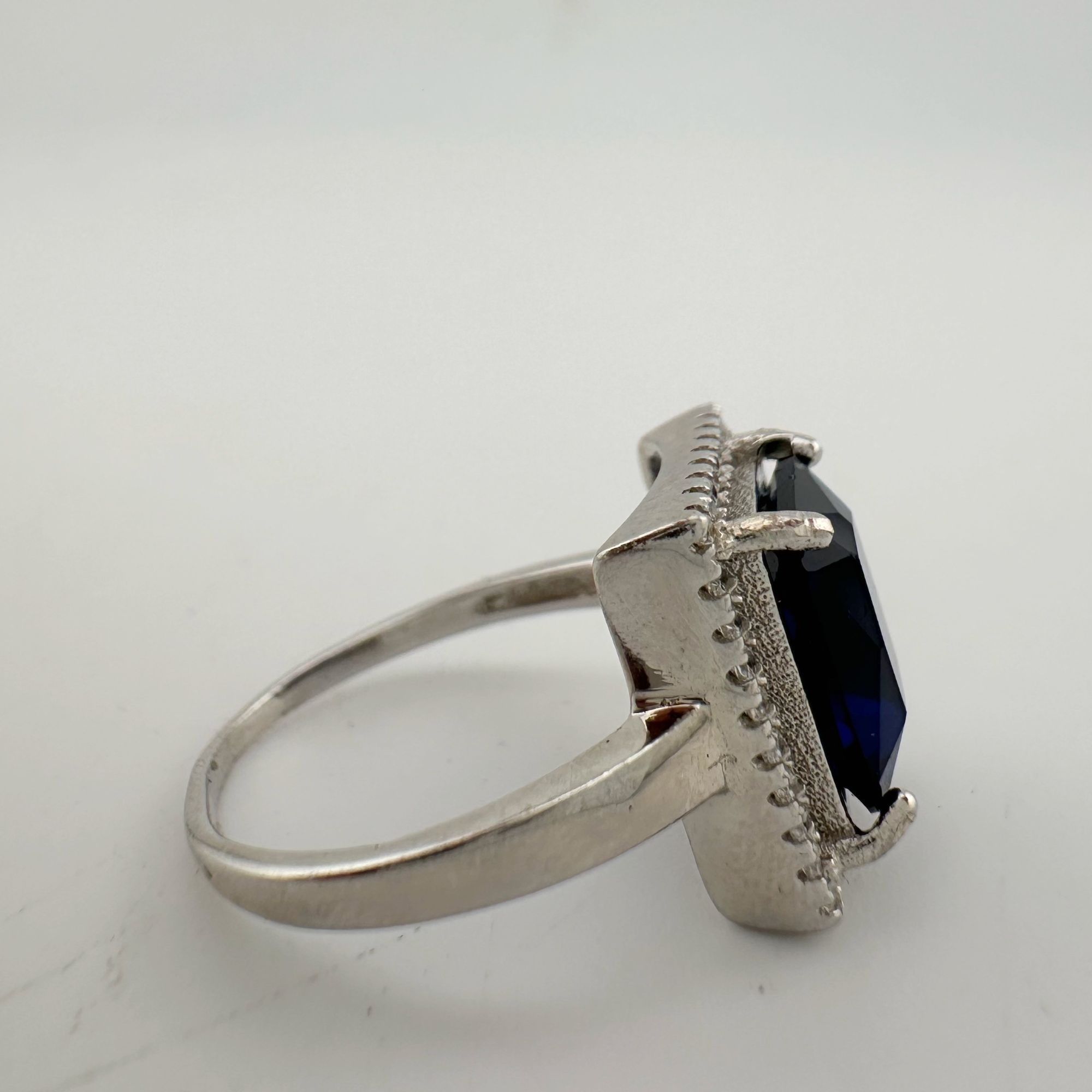 Other 4.10 Carat Lab Created Deep Blue & White Sapphire Ring Size Size ONE SIZE - 19 Thumbnail