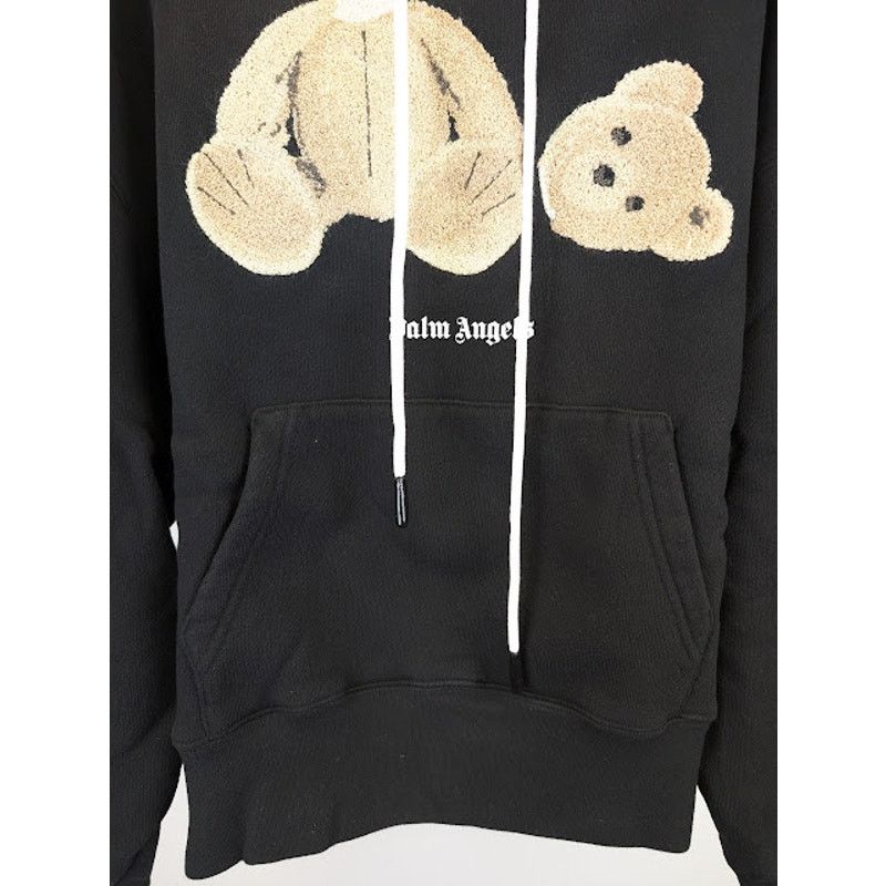 Palm Angels o1rshd1 Q:4 / PA Bear Hoody Hoodie in Black / Brown Size US S / EU 44-46 / 1 - 4 Thumbnail