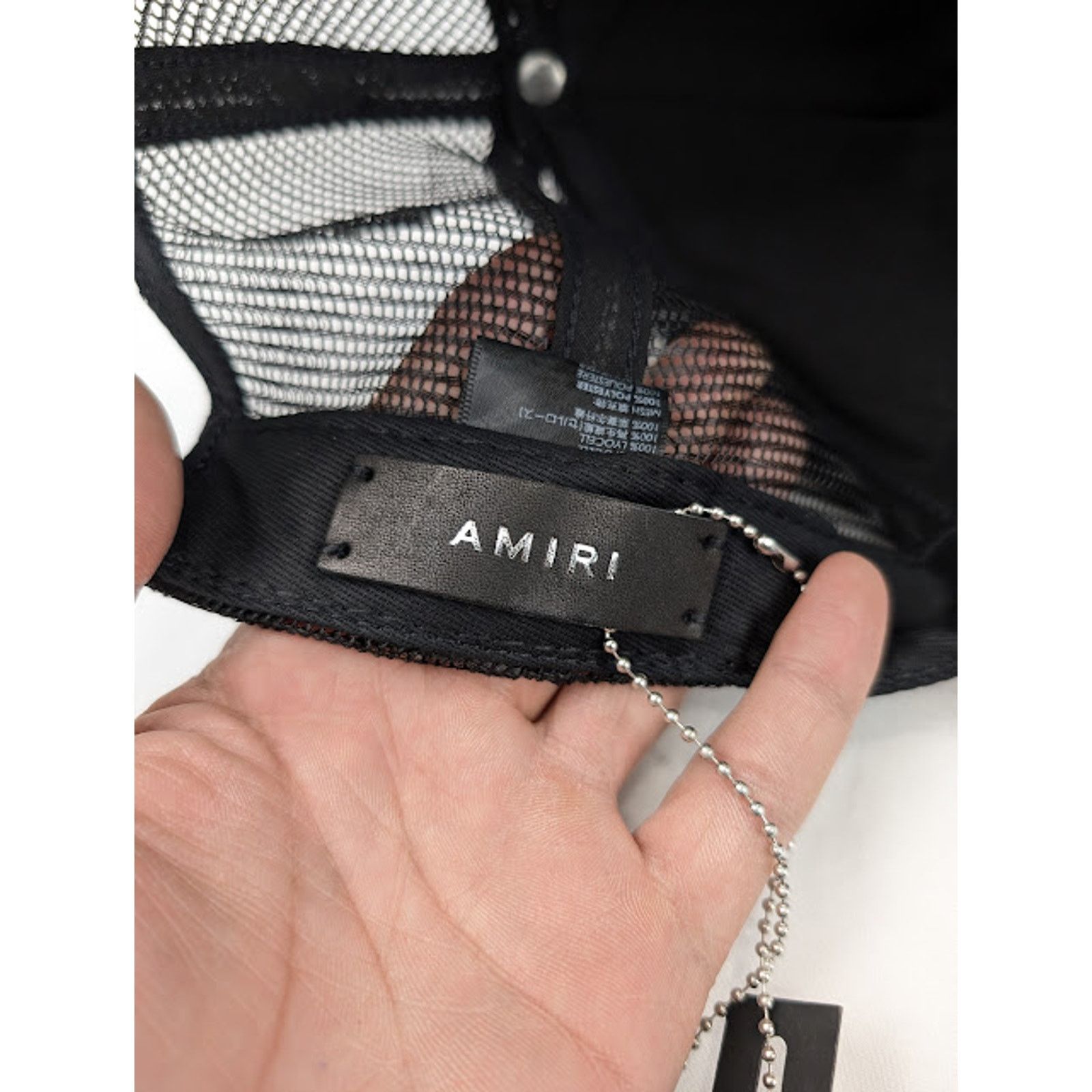 Amiri o1rshd1 Size: OS / Stencil Trucker Hat / Cap in Shitake Size ONE SIZE - 15 Thumbnail