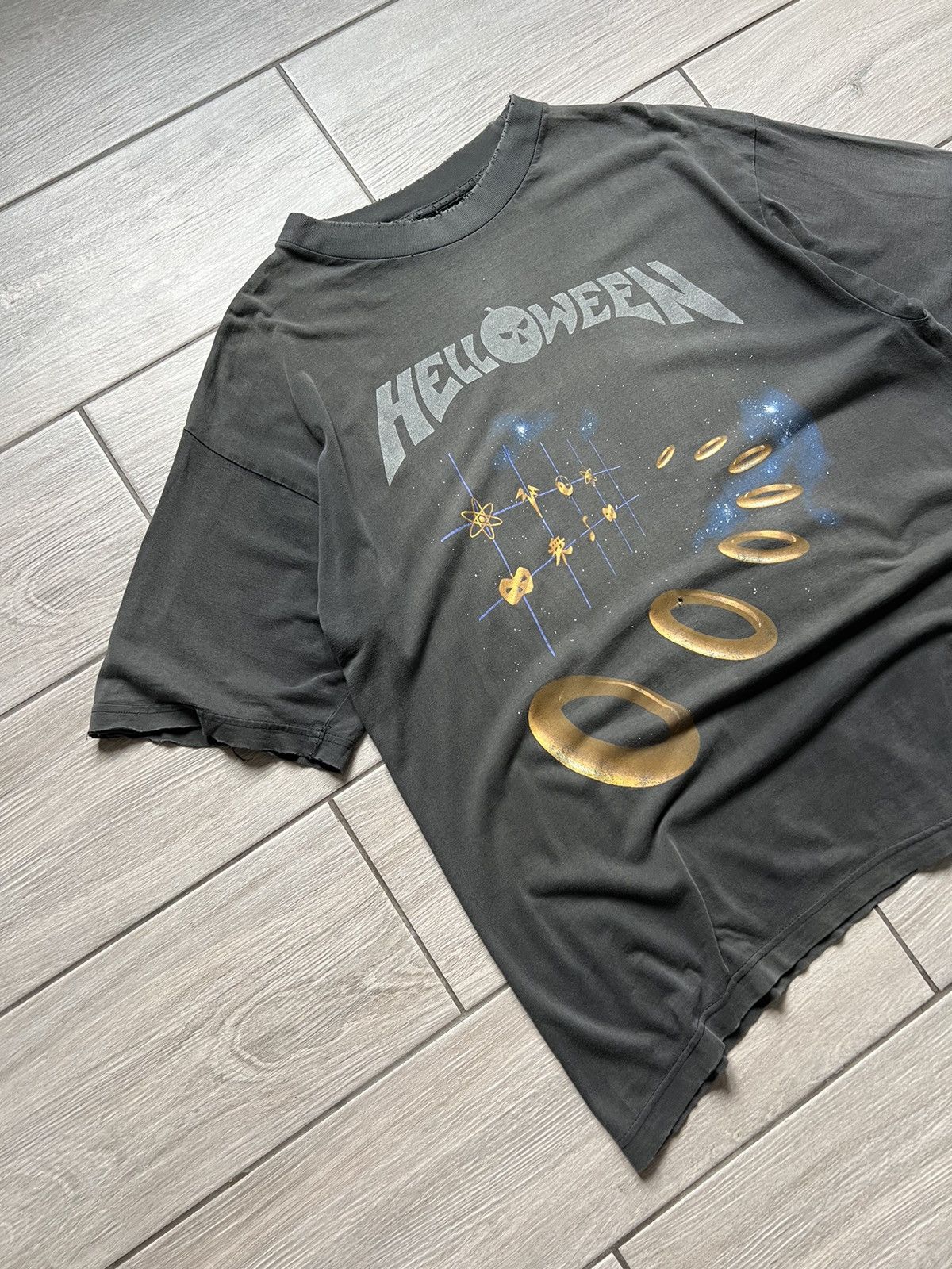 Band Tees × Vintage Rare Vintage Helloween 1994/95 Master Ring World TourT-Shirt Size US M / EU 48-50 / 2 - 5 Thumbnail