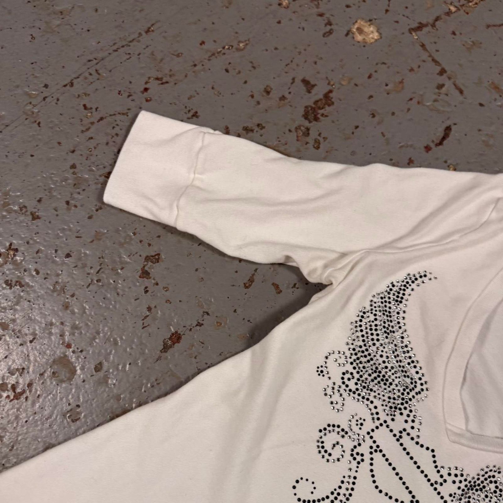 Harley Davidson y2k White Harley Davidson long sleeve shirt with rhinestones Size M / US 6-8 / IT 42-44 - 5 Thumbnail