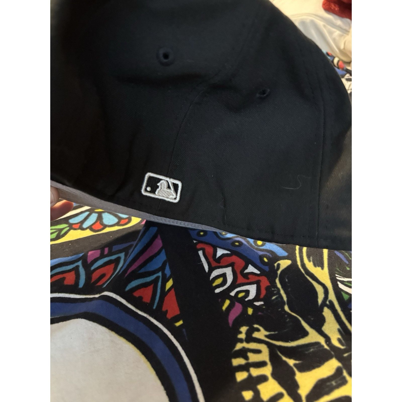 Vintage New York Yankees MLB Hat flex fit 7 1/2 black Size ONE SIZE - 5 Thumbnail