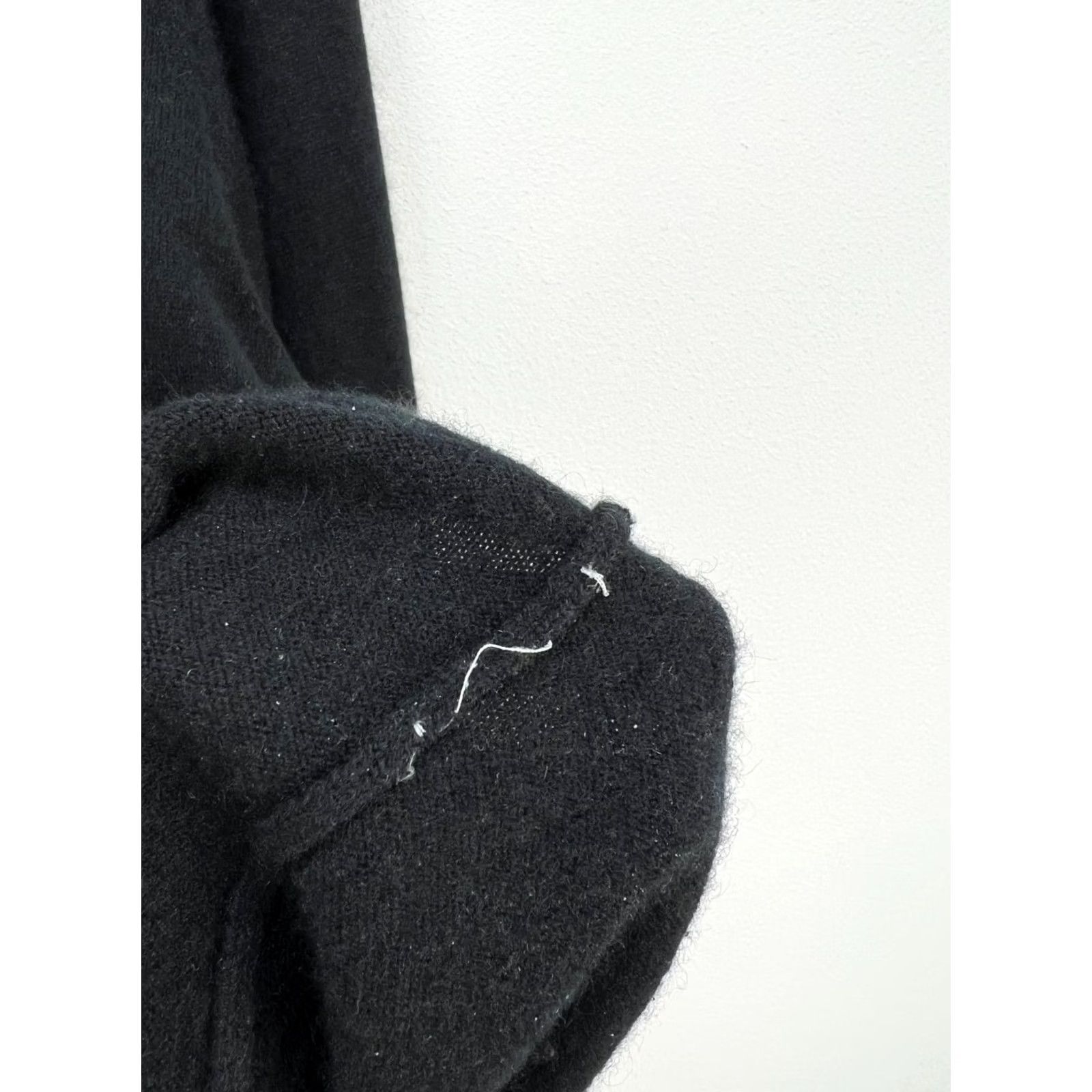 Vintage Brora Cardigan Sweater Brora Black Cashmere Button Crew Neck Women M Regular Size M/L Size M / US 6-8 / IT 42-44 - 6 Thumbnail