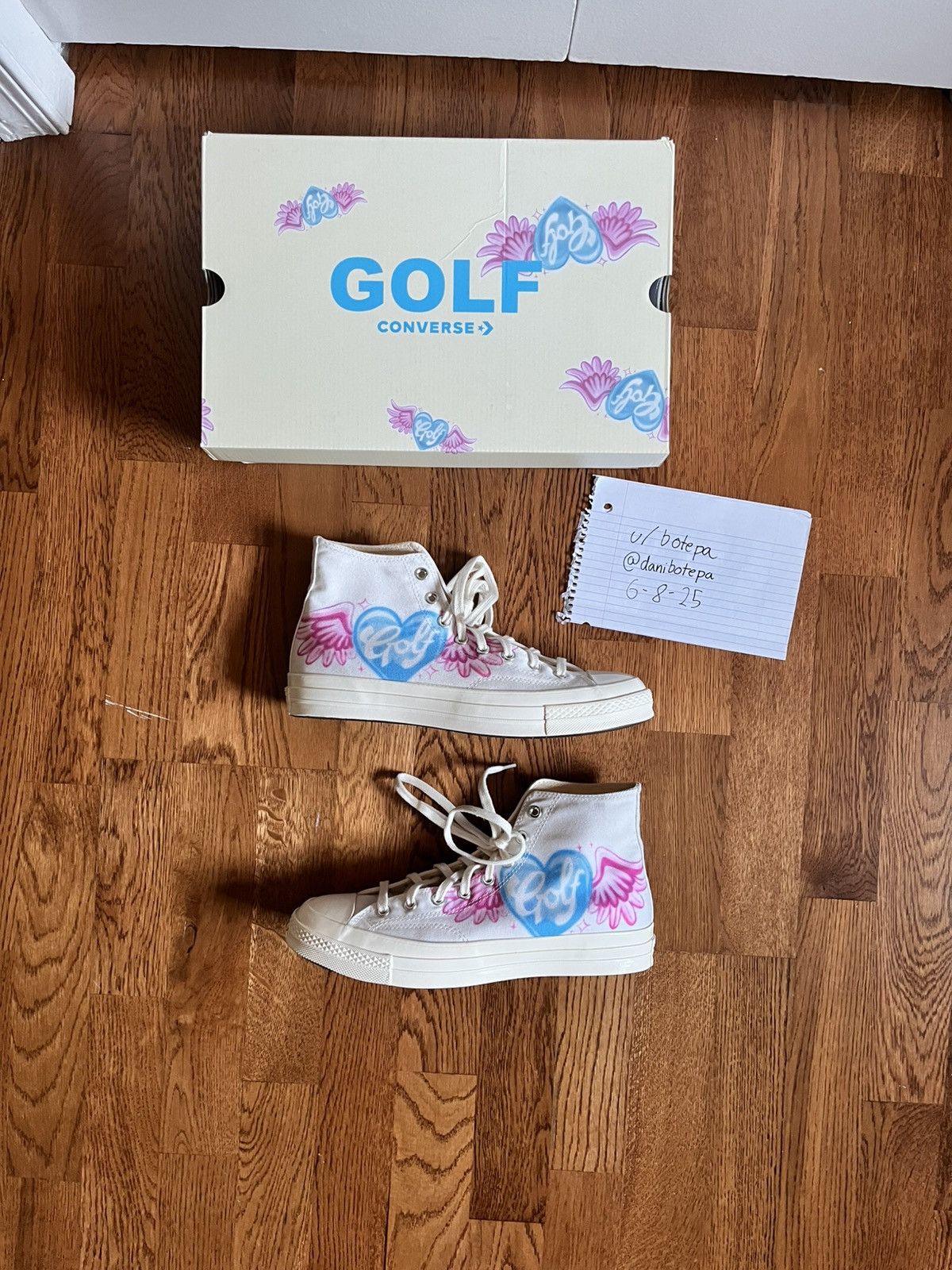 Golf Wang Golfwang “Airbrush” Chuck 70 Hi Converse Size US 10.5 / EU 43-44 - 2 Thumbnail