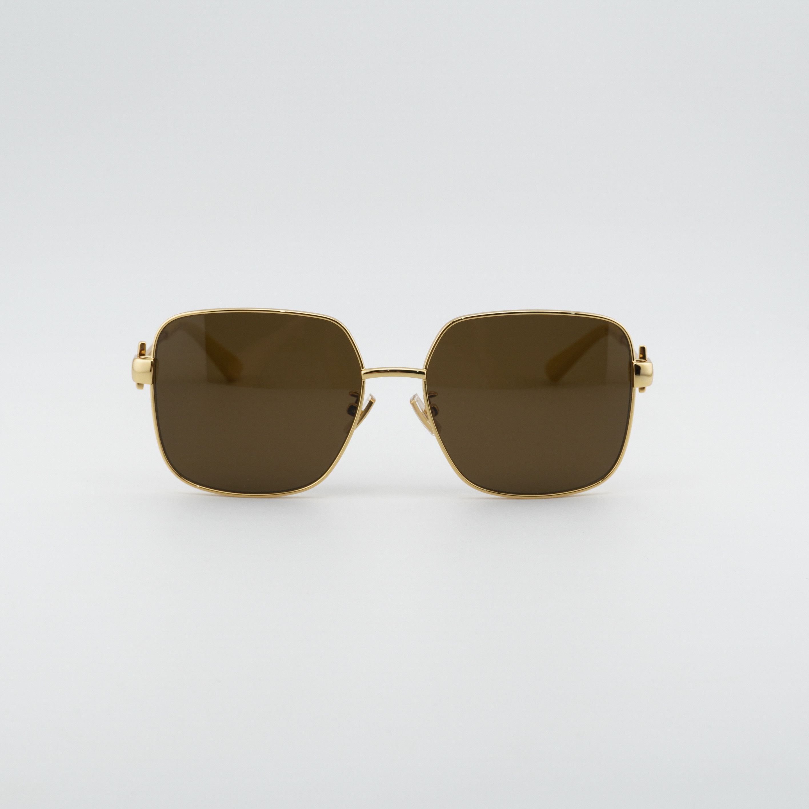 Bottega Veneta Bottega Veneta BV1199S 002 Sunglasses Gold Square Frame Size ONE SIZE - 6 Thumbnail