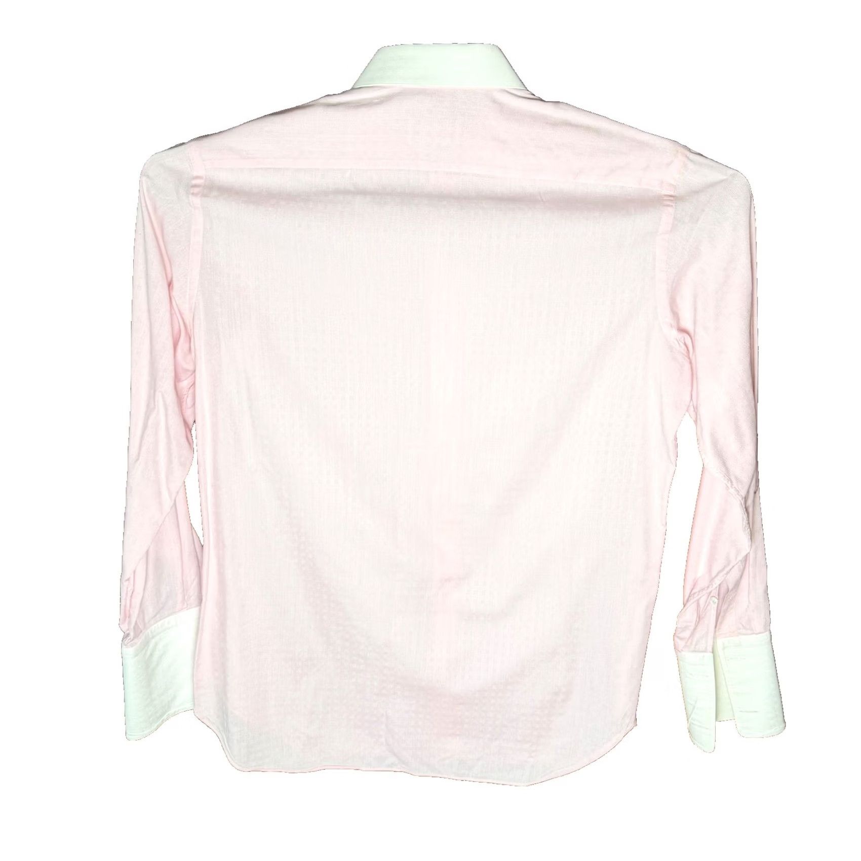 Brioni Brioni Dress Shirt Mens 15 x 32 Pink Cotton Long Sleeve French Cuff Italy Size 40R - 7 Thumbnail