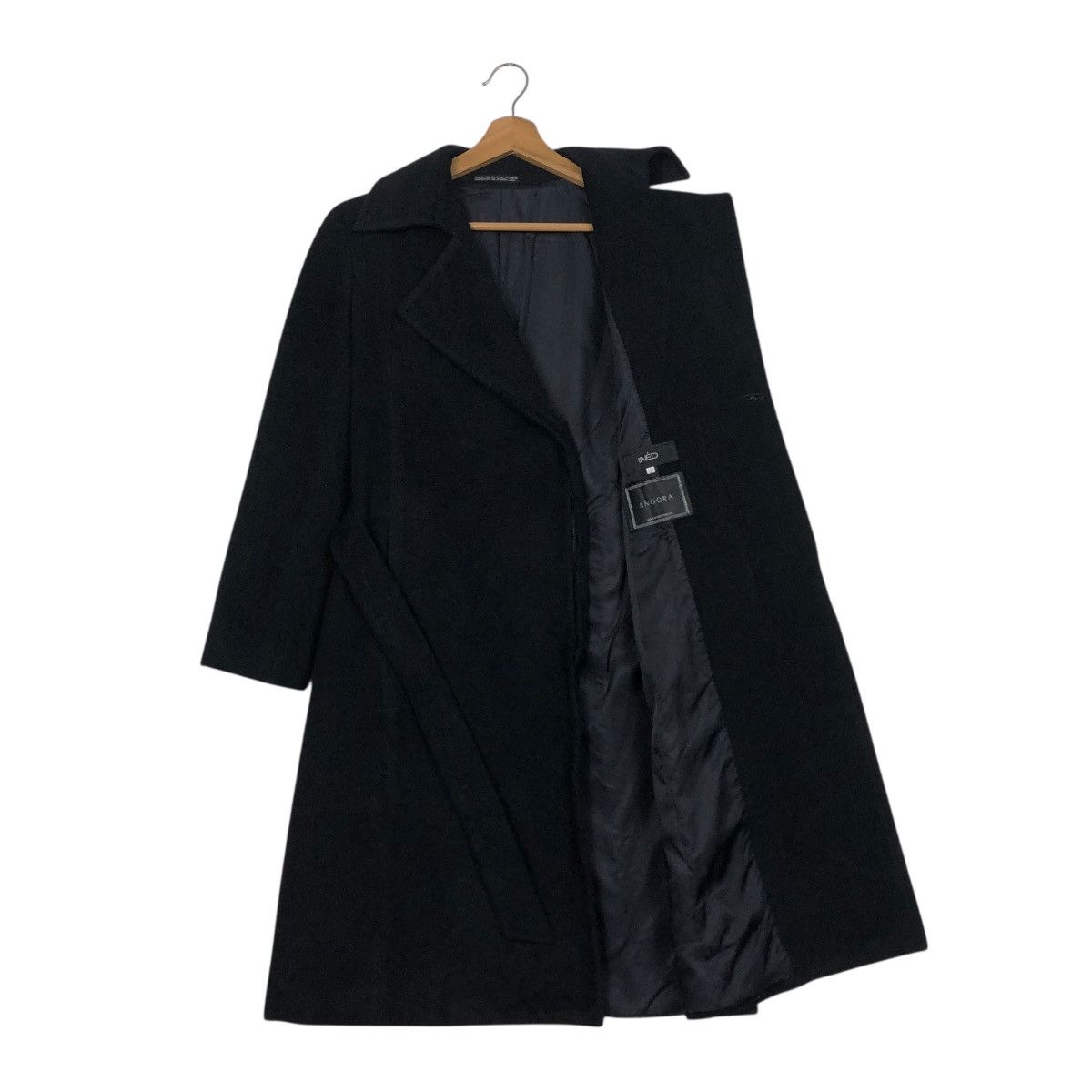 🔥RICH BLACK VINTAGE LONG WOOL JACKET INED YOHJI YAMAMOTO