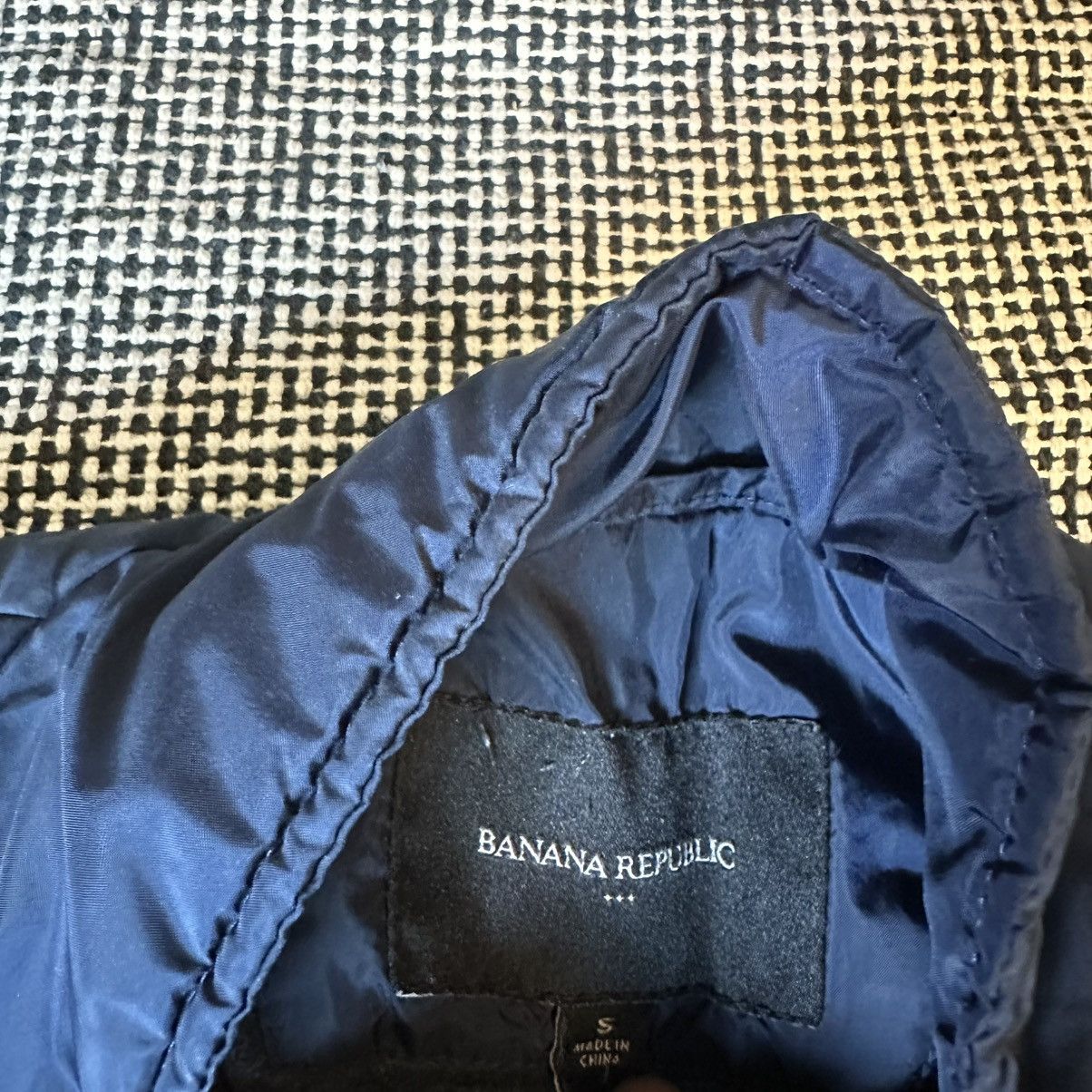 Banana Republic Navy Blue Diamond Puffer Vest Size US S / EU 44-46 / 1 - 6 Thumbnail