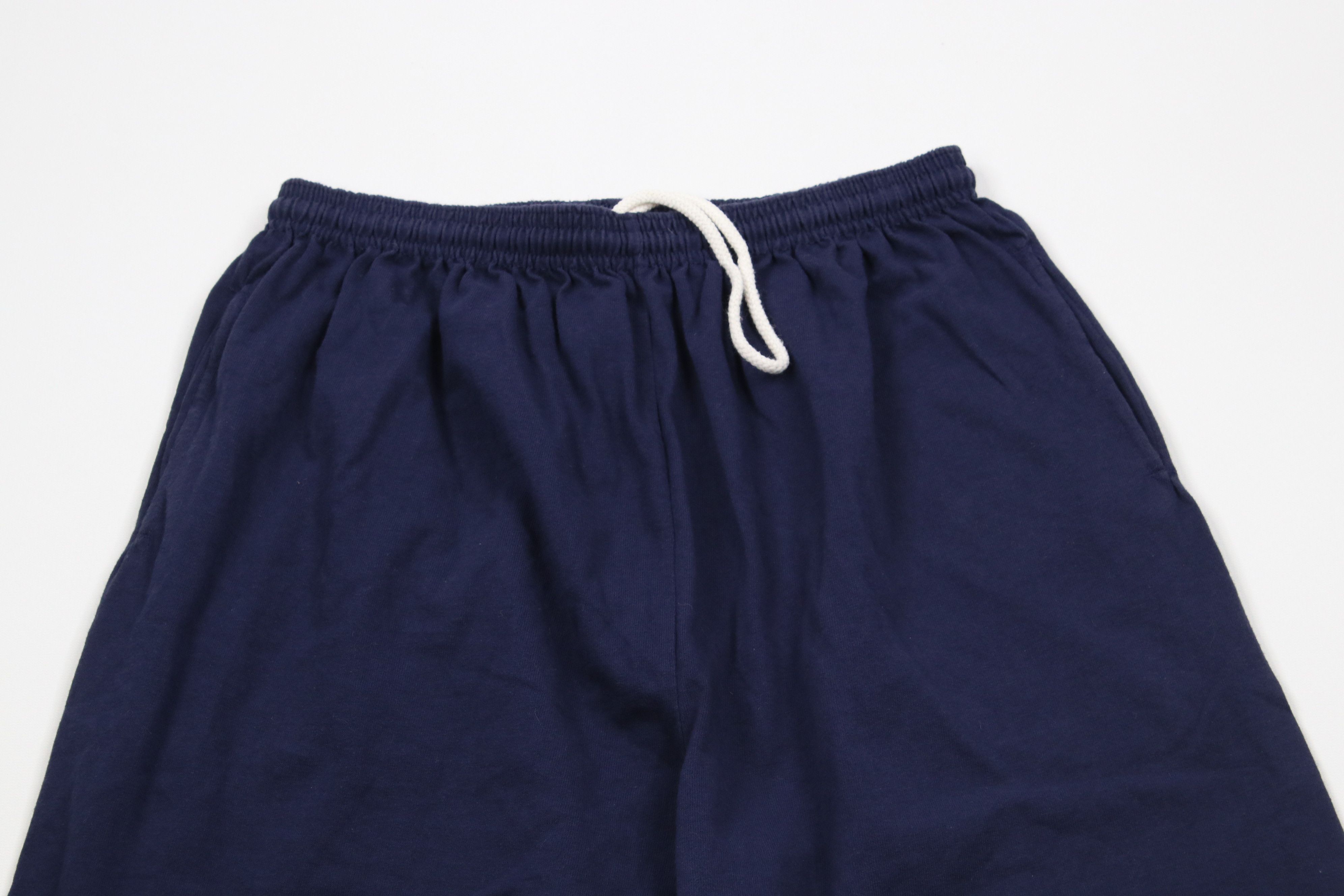 Russell Athletic × Vintage Vintage 90s Russell Athletic Blank Wide Leg Sweatpants Blue Size US 36 / EU 52 - 2 Thumbnail