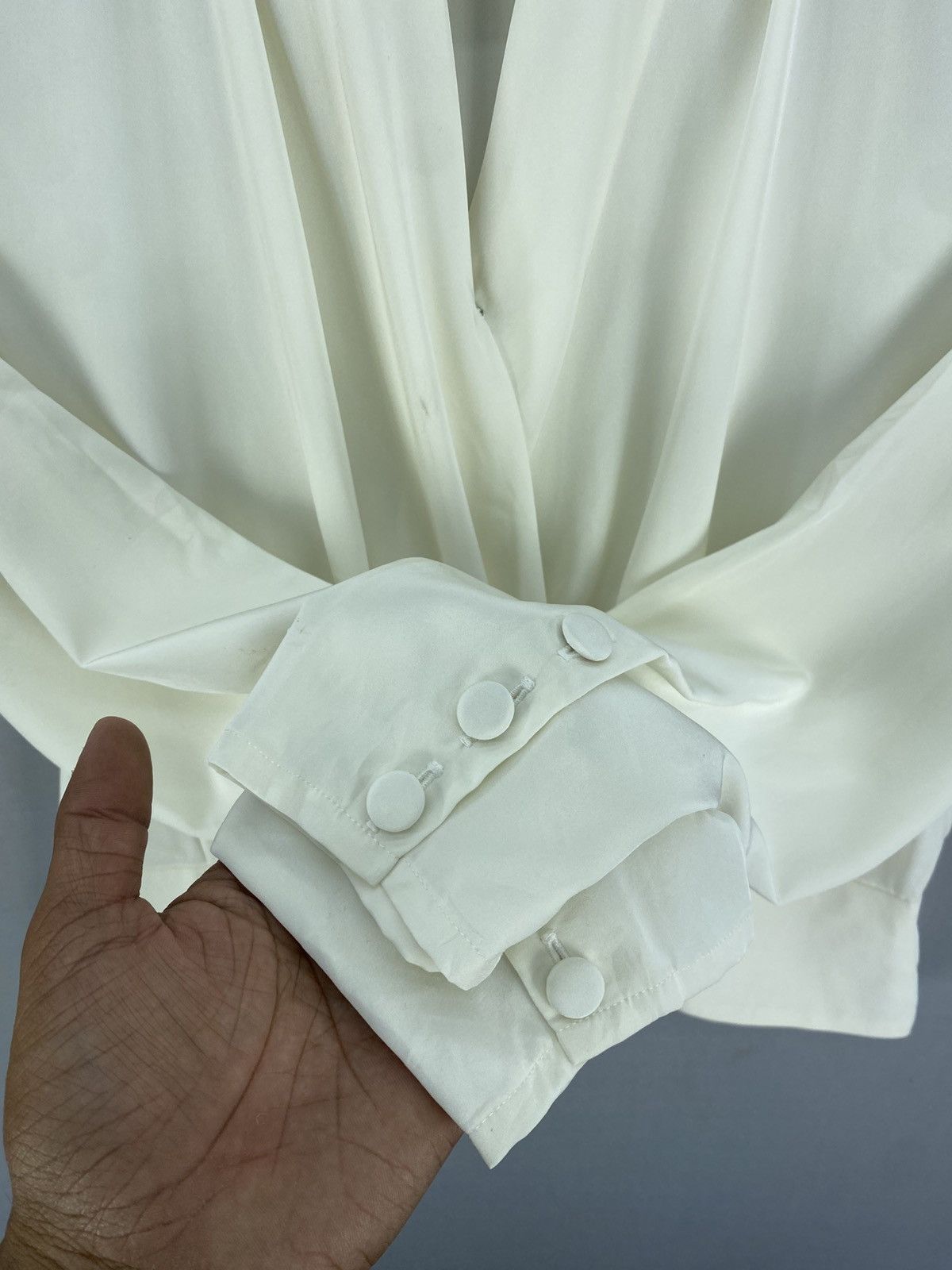Pierre Balmain Vintage 90’s Pierre Balmain Paris V-net Blouse Size XS / US 0-2 / IT 36-38 - 9 Thumbnail