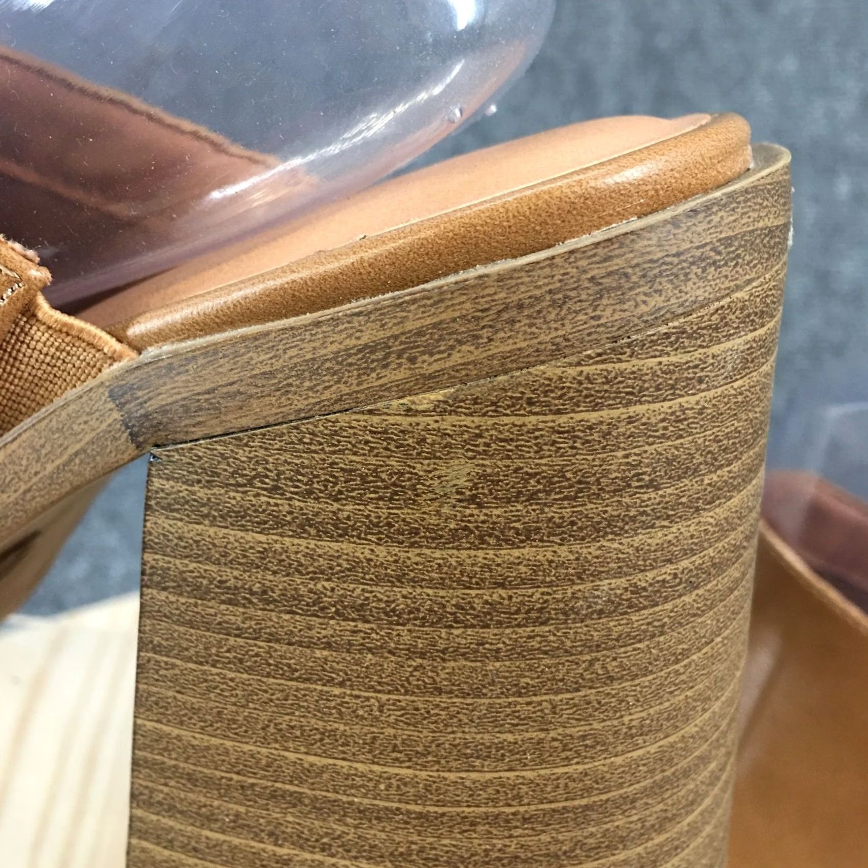 Vintage Universal Thread Sandals Tess Block Heels Slip On Mules Brown Casual Womens 10 Size US 10 / IT 40 - 7 Thumbnail