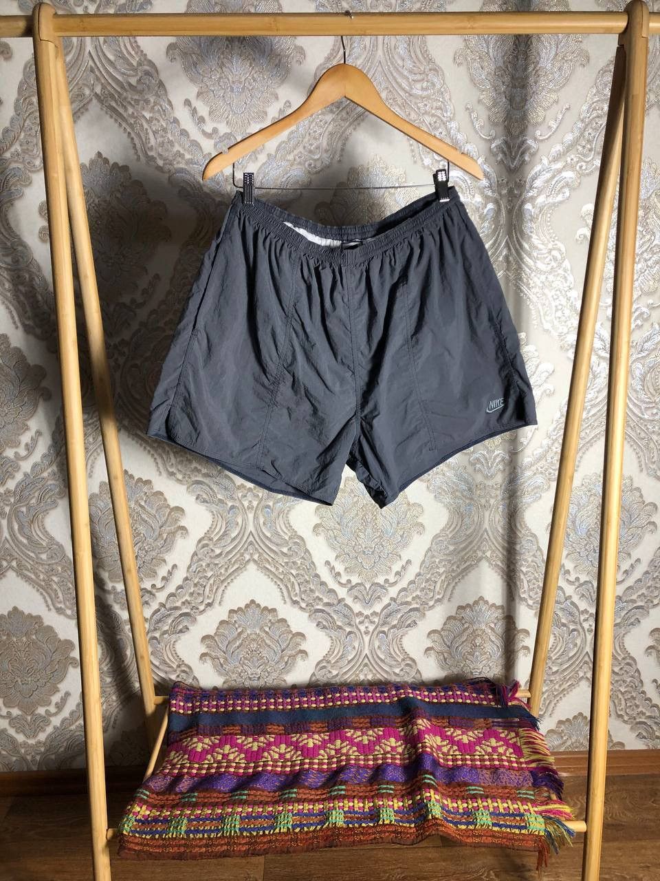 Nike × Vintage VERY RARR NIKE CHALLENGE COURT NYLON SHORTS DRILL RETRO 90s Size US 36 / EU 52 - 2 Thumbnail