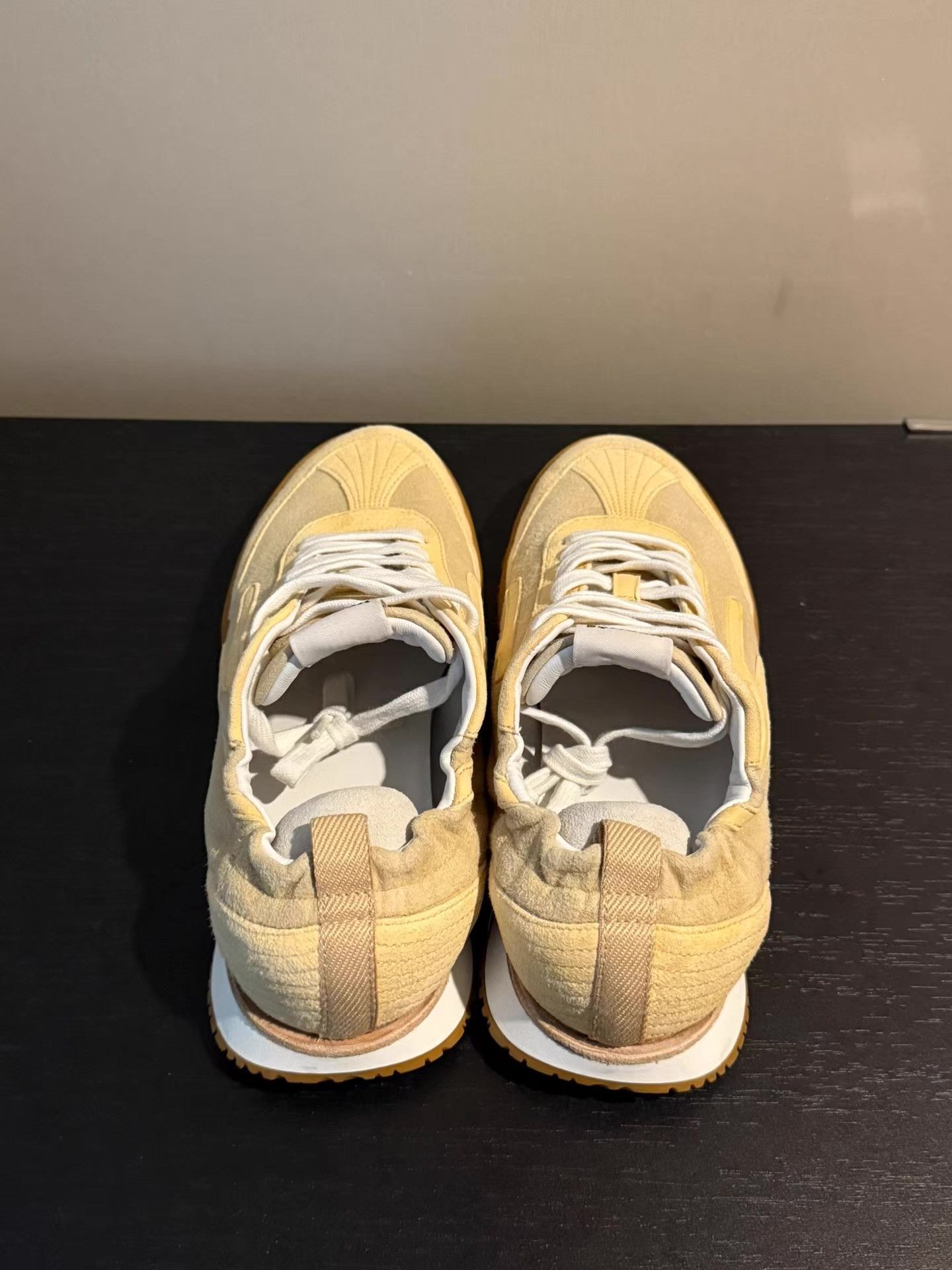 Hermes Hermès Jet milk yellow suede trainers Q20 Size US 6 / IT 36 - 3 Thumbnail