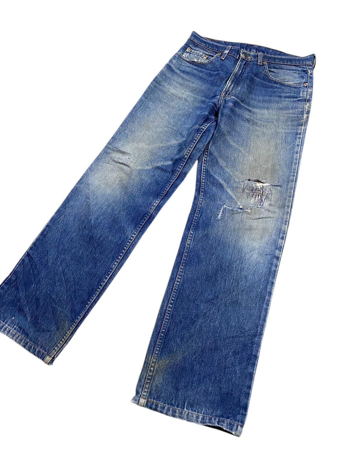 Levi's Vintage levis 515 distressed denim regular fit Size US 32 / EU 48 - 4 Thumbnail