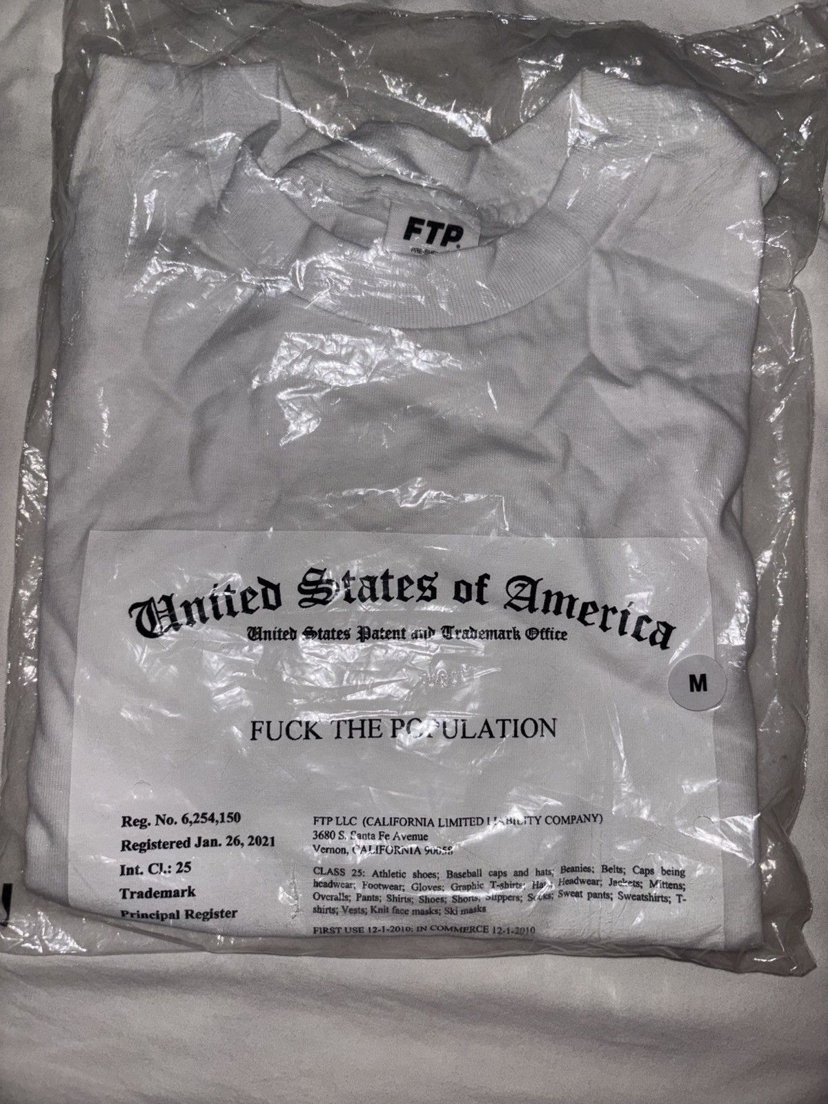 Fuck The Population FTP Trademark Tee Size US M / EU 48-50 / 2 - 1 Thumbnail