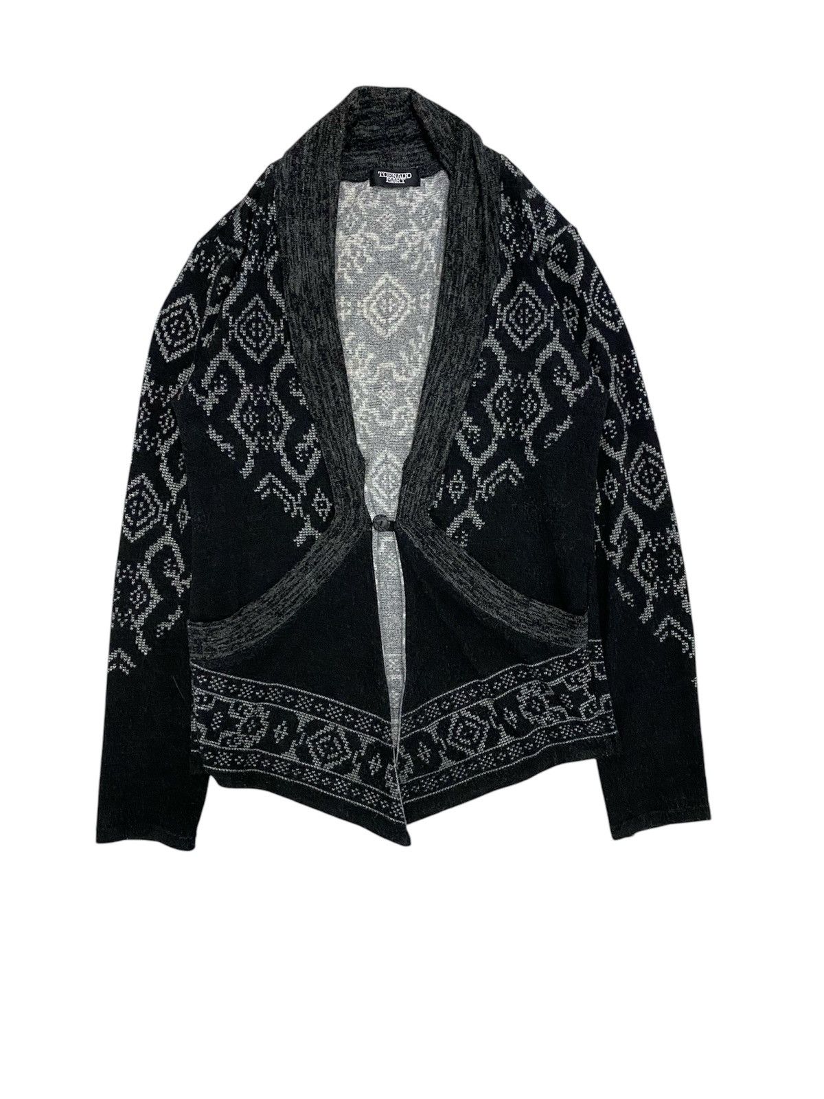 Tornado Mart 🔥🔥 Tornado Mart Knits native Jacquard tribal cardigan Size US M / EU 48-50 / 2 - 1 Thumbnail