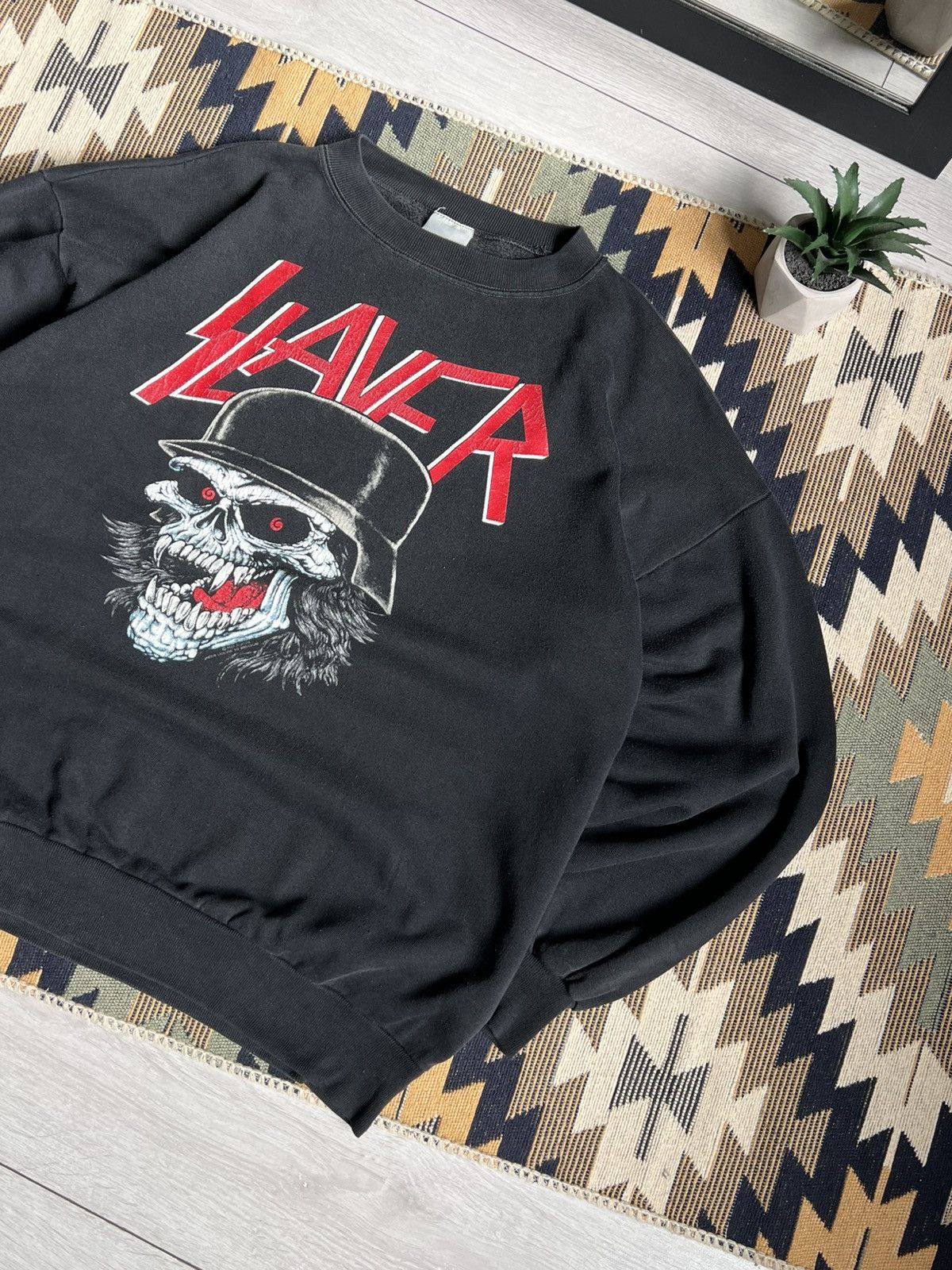 Slayer Vintage Slayer 1984 Slaytanic Wehrmacht Sweatshirt Size US L / EU 52-54 / 3 - 4 Thumbnail