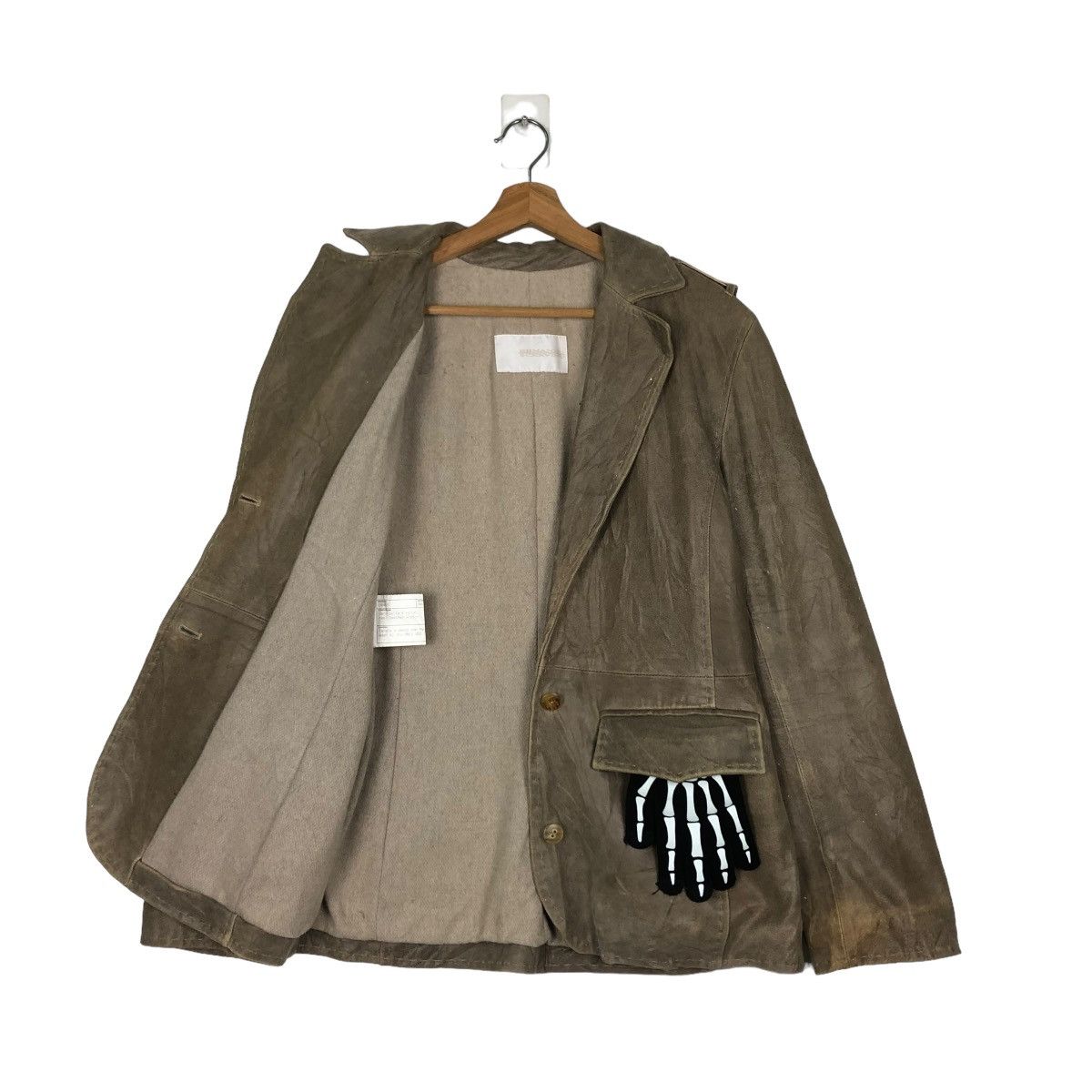Japanese Brand 🔥VINTAGE BIKER LEATHER JACKET ERMANNO SCERVINO ISSEY MIYAKE Size US S / EU 44-46 / 1 - 8 Thumbnail