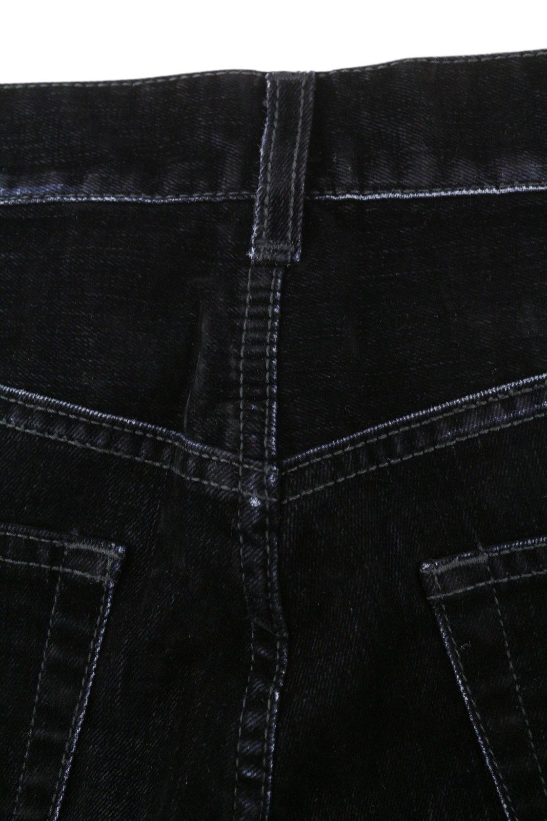 R13 ROMEO 29 Flocked Black Velvet Ankle Straight Zip 85816 Size 29" - 7 Thumbnail