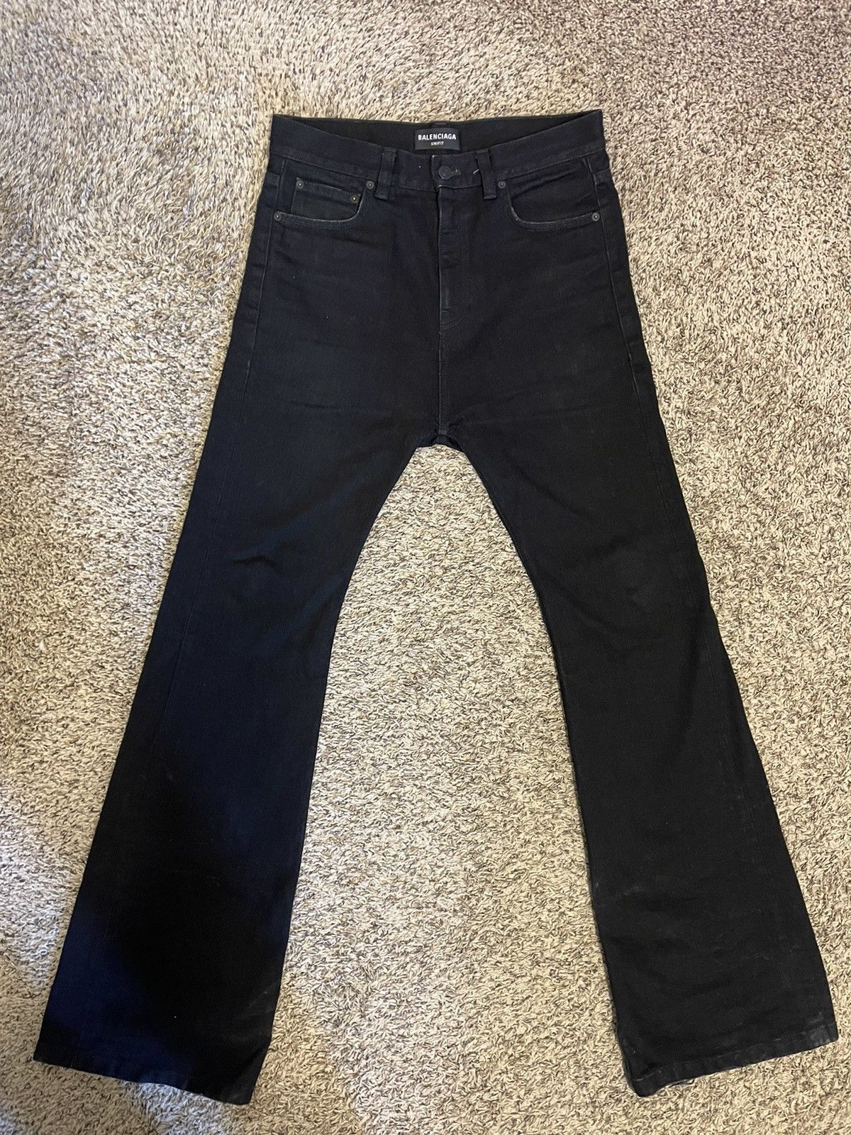 Balenciaga Balenciaga FW22 Lost Tape Black Denim | Grailed