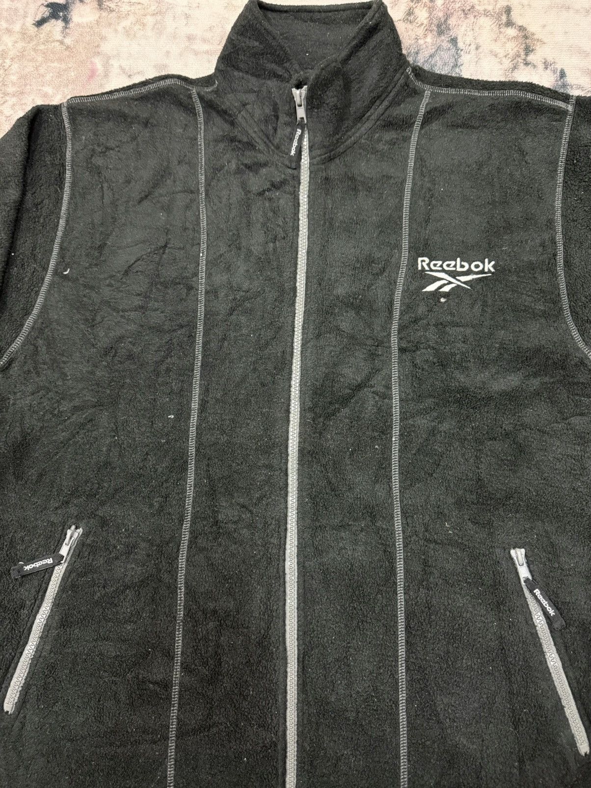 Reebok Reebok Backhit Embroidery Logo Zip Up Sweater Jacket Size US M / EU 48-50 / 2 - 9 Thumbnail