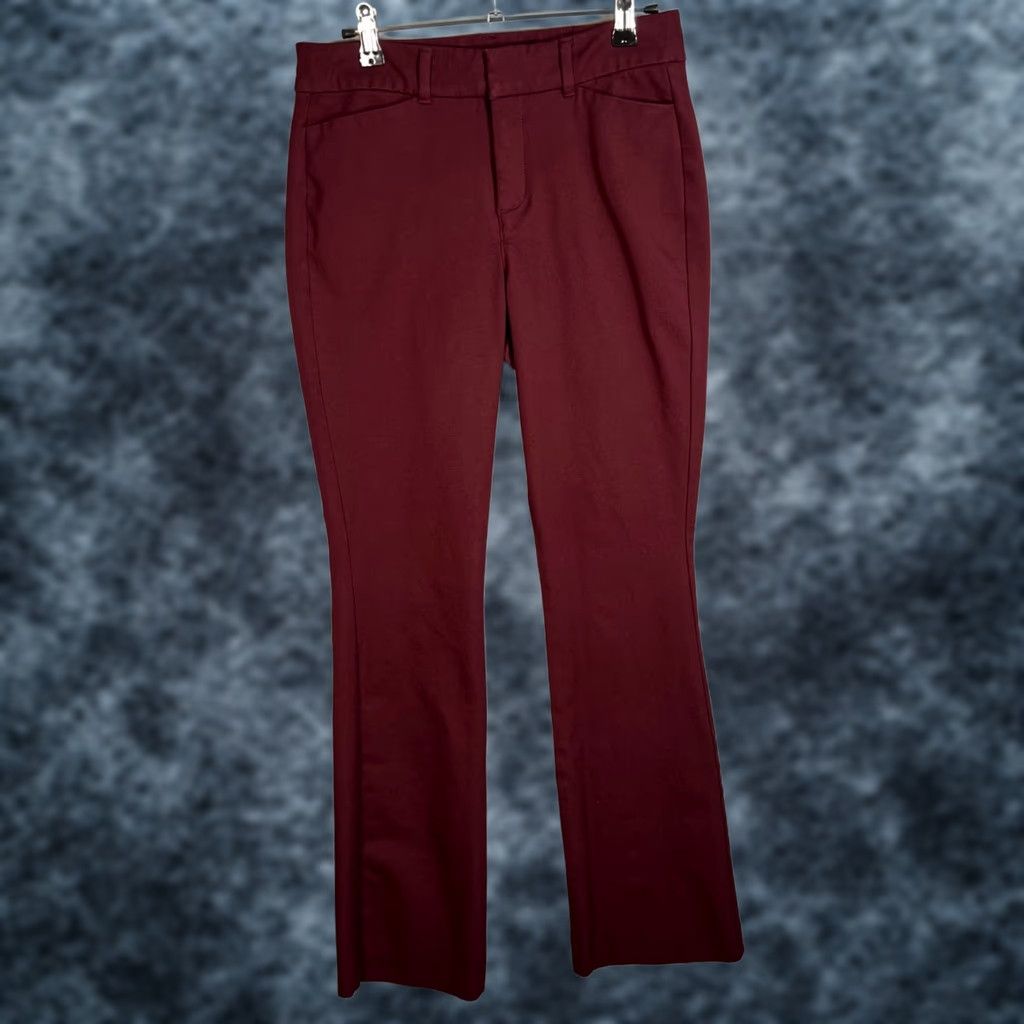 Old Navy Old Navy Womens High-Rise Pixie Flare Pants Size 4 Burgundy Size 27" / US 4 / IT 40 - 1 Thumbnail