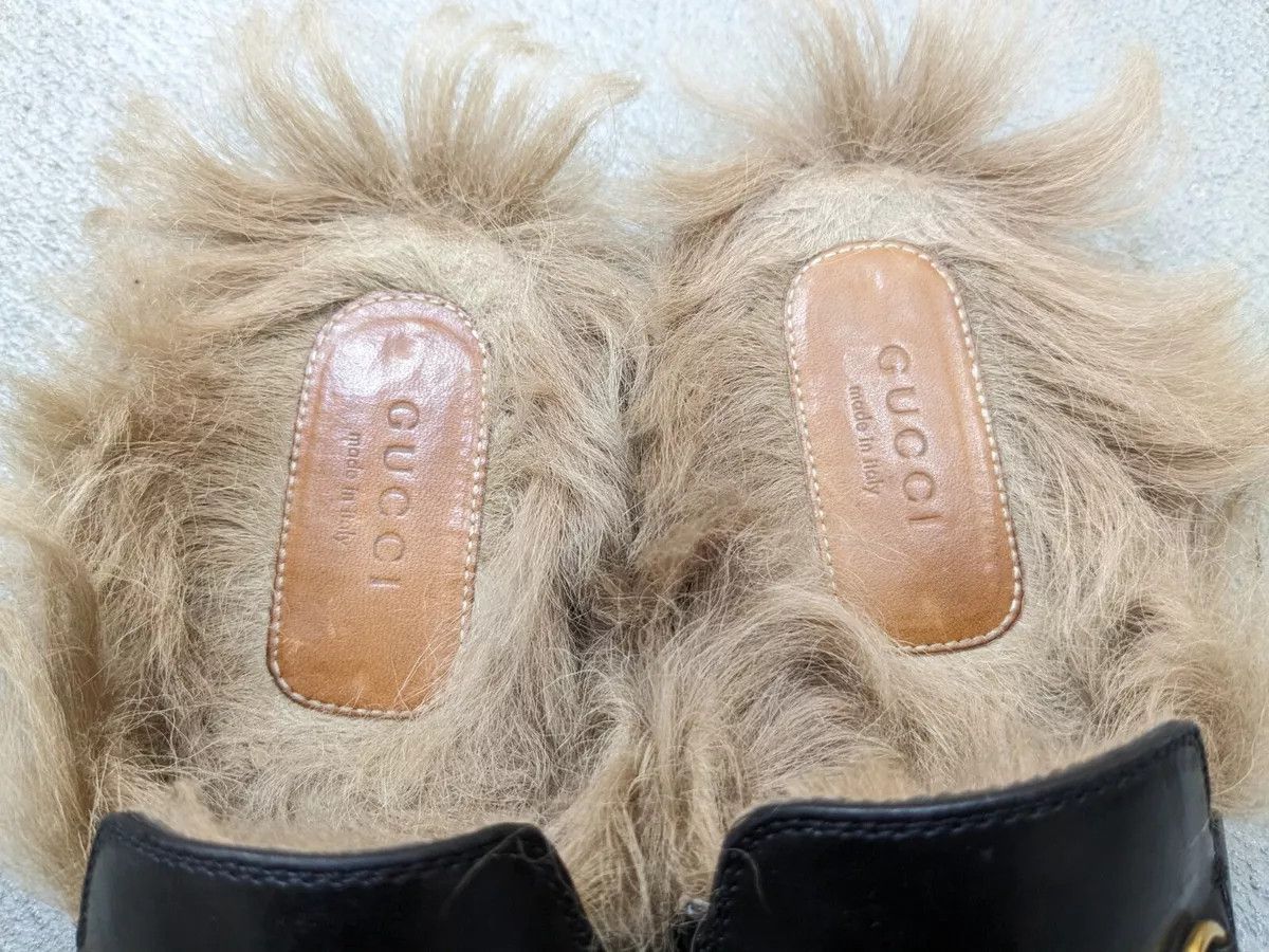 Gucci Gucci Princetown Horsebit Loafers Black 6 36 Leather Fur Size US 6 / IT 36 - 10 Thumbnail