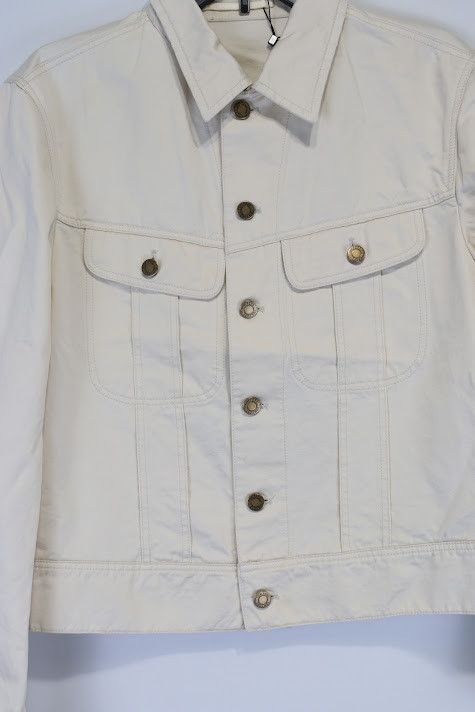 Tom Ford o1rshd1 Denim Jacket in Ivory Size US M / EU 48-50 / 2 - 3 Thumbnail