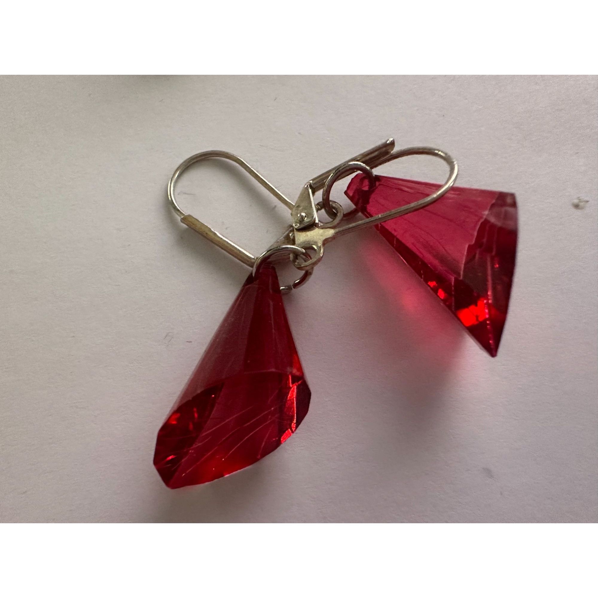 Other 5 Pairs of Women's Dangle Earrings (Gray, Red, Orange, Purpl Size ONE SIZE - 10 Thumbnail