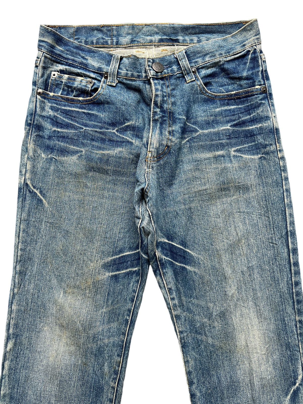 Other Peace Spellout Japanese Distressed Denim Jeans 33x29 Size US 33 - 4 Thumbnail