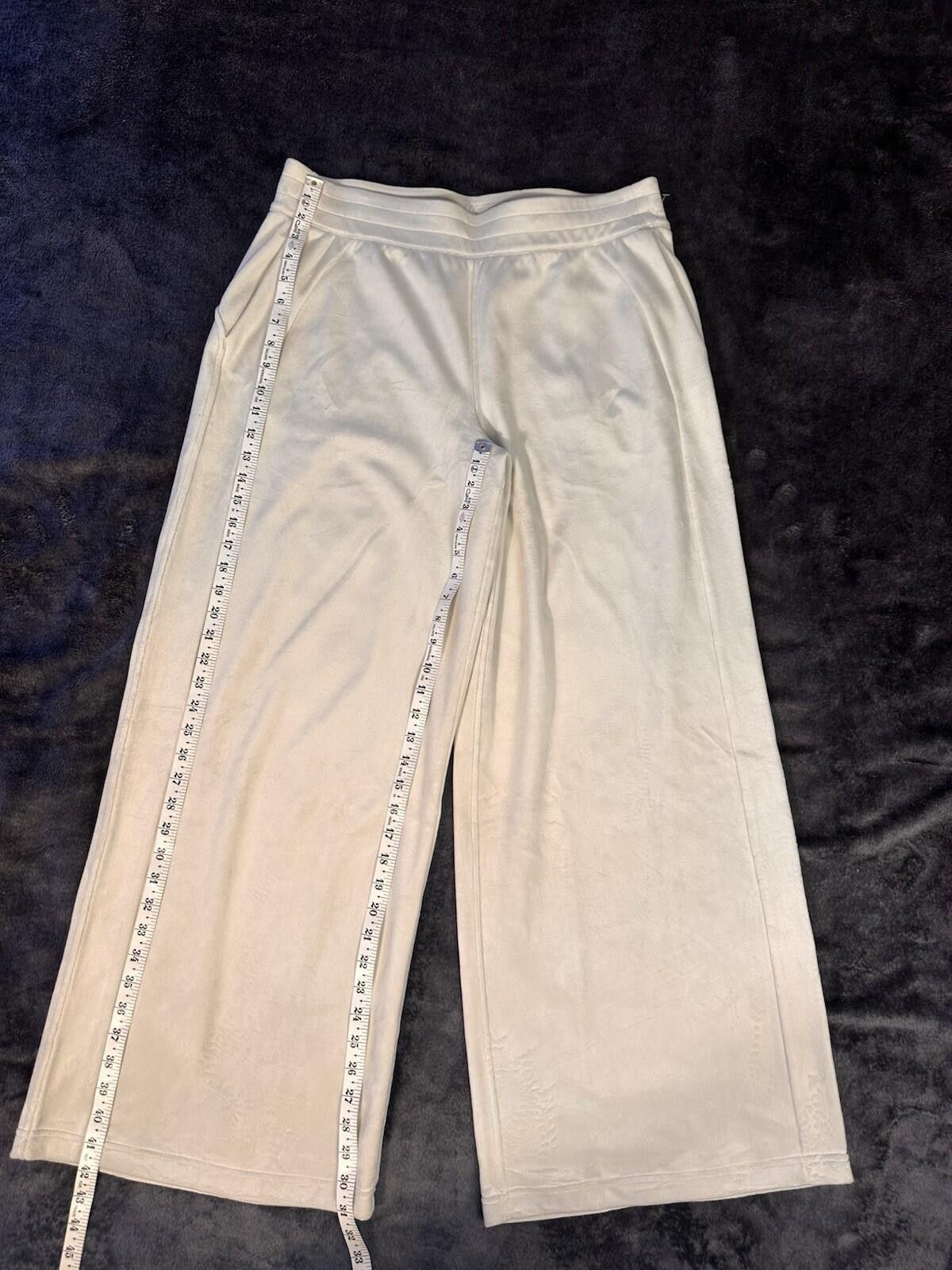 Lululemon Lululemon Women’s Velvet Scuba Wide-Leg Pants Bone XL Size 40" / US 18 - 4 Thumbnail